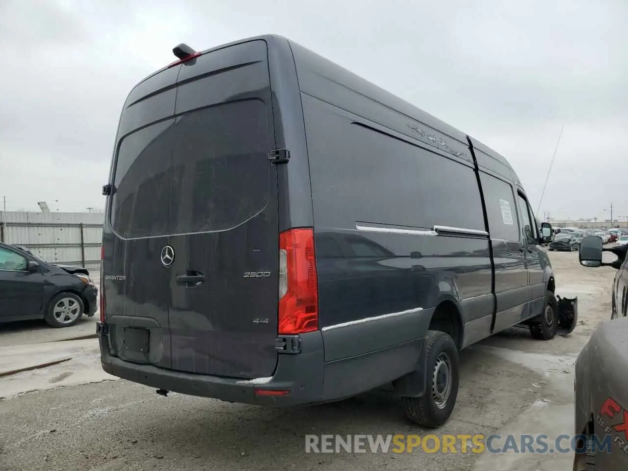 3 fotografías del automóvil dañado W1Y4EDVY5NT090238 MERCEDES-BENZ SPRINTER 2022