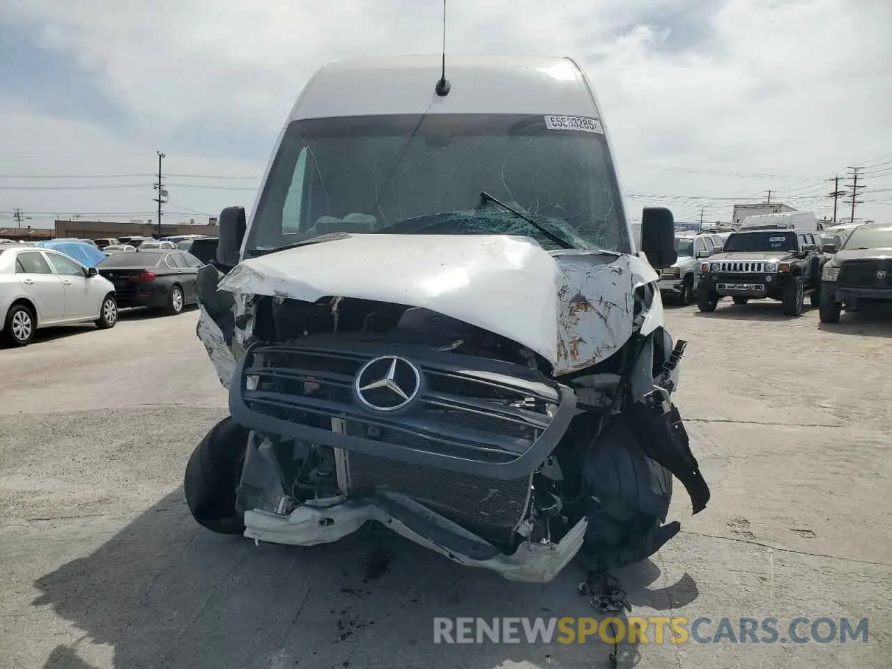 5 fotografías del automóvil dañado W1Y4NCHY8PT154460 MERCEDES-BENZ SPRINTER 2023