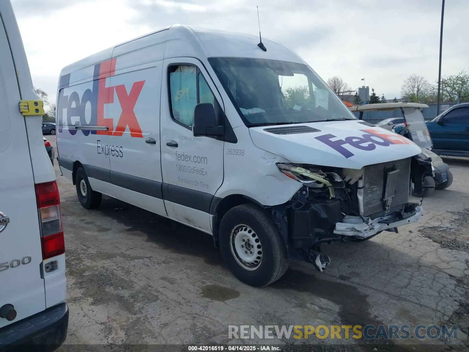 1 fotografías del automóvil dañado WD3PF1CDXKP059272 MERCEDES-BENZ SPRINTER 2500 2019