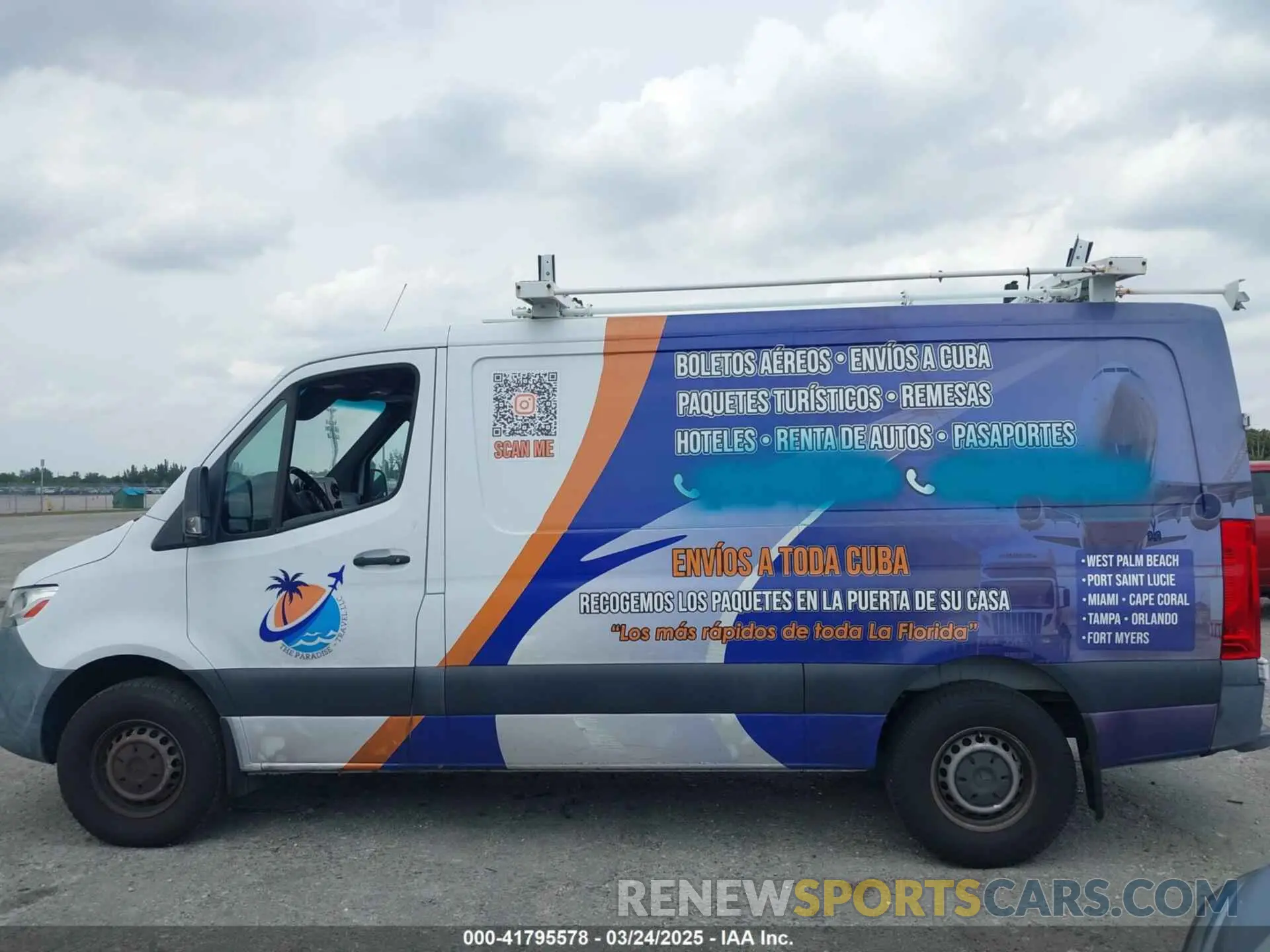 14 fotografías del automóvil dañado WD4PF0CD8KT001089 MERCEDES-BENZ SPRINTER 2500 2019