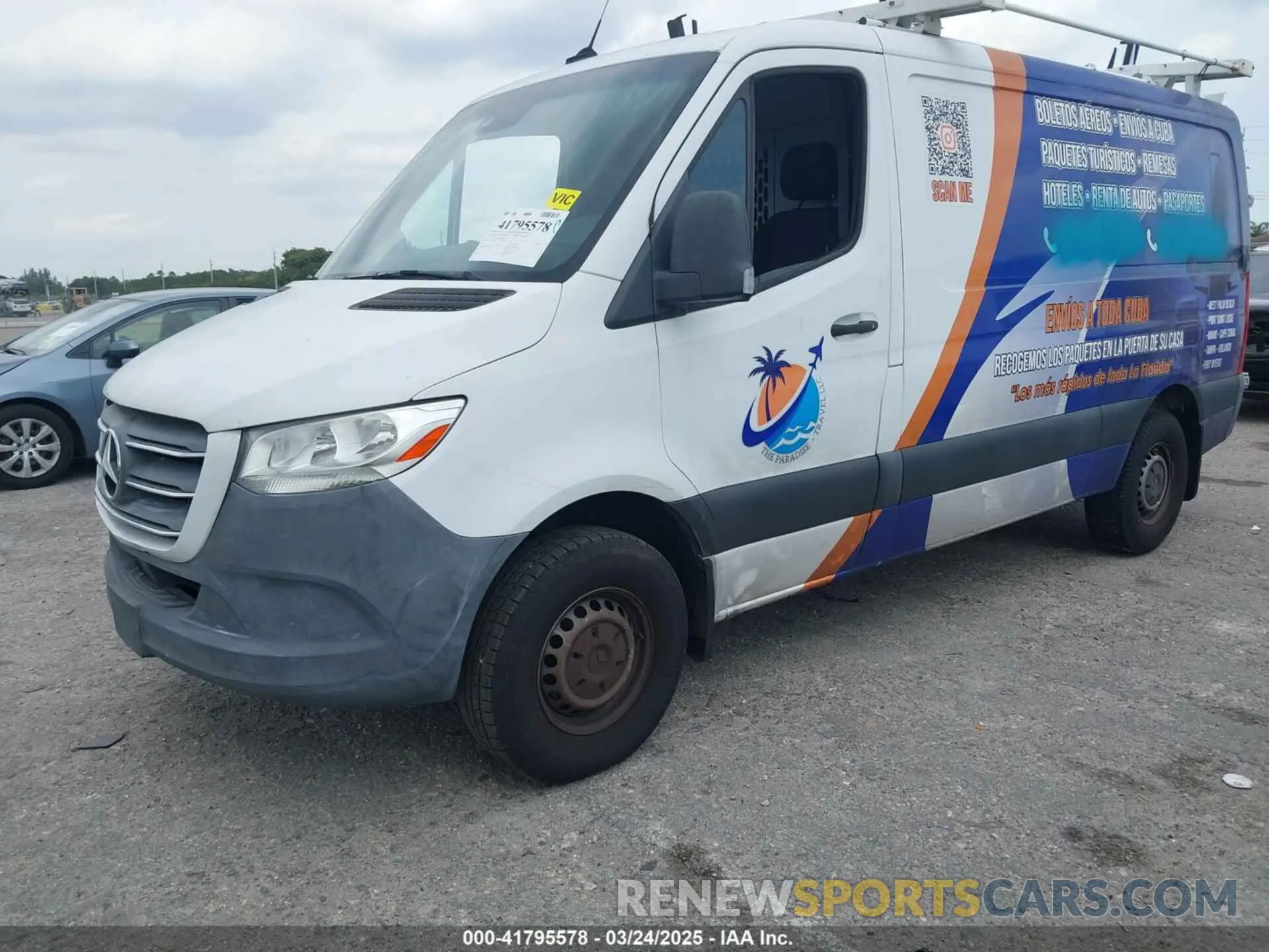 2 fotografías del automóvil dañado WD4PF0CD8KT001089 MERCEDES-BENZ SPRINTER 2500 2019