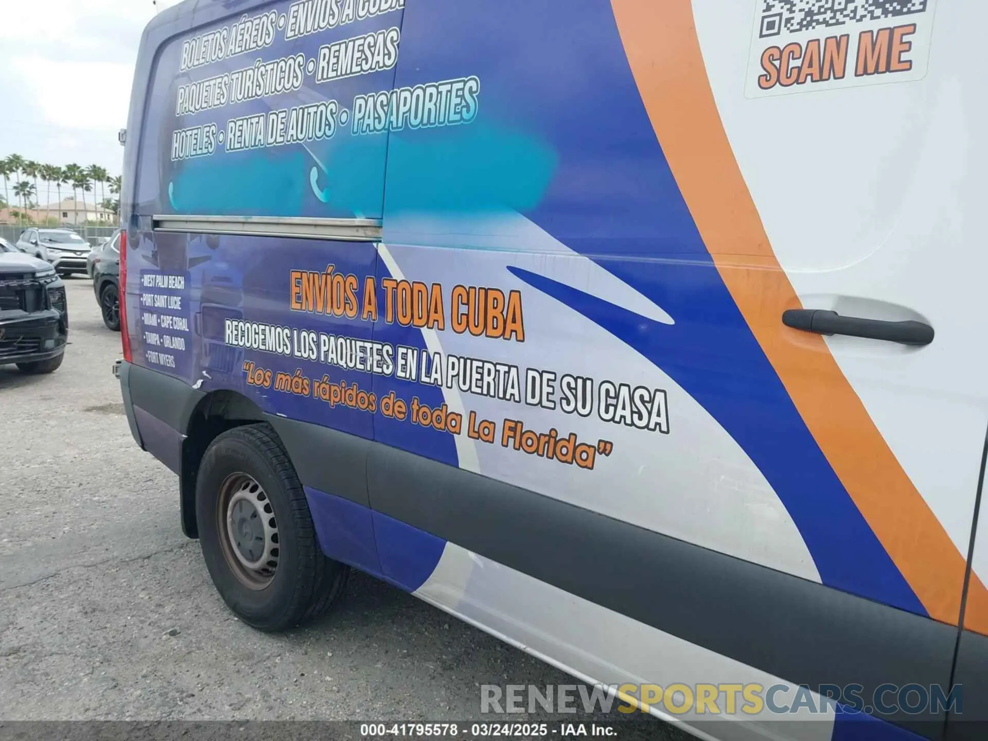 6 fotografías del automóvil dañado WD4PF0CD8KT001089 MERCEDES-BENZ SPRINTER 2500 2019