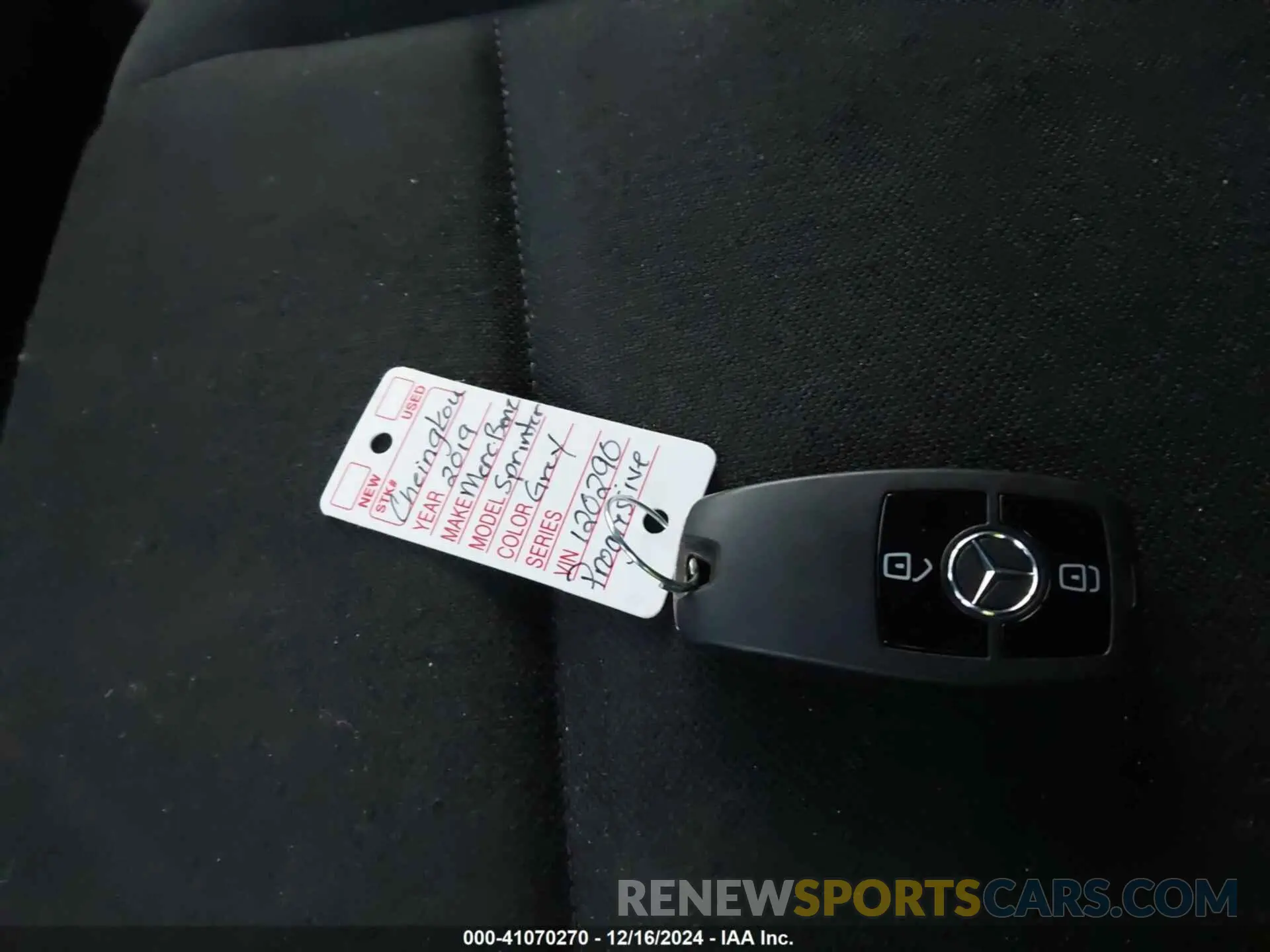 11 fotografías del automóvil dañado WD4PF0CD9KP065019 MERCEDES-BENZ SPRINTER 2500 2019