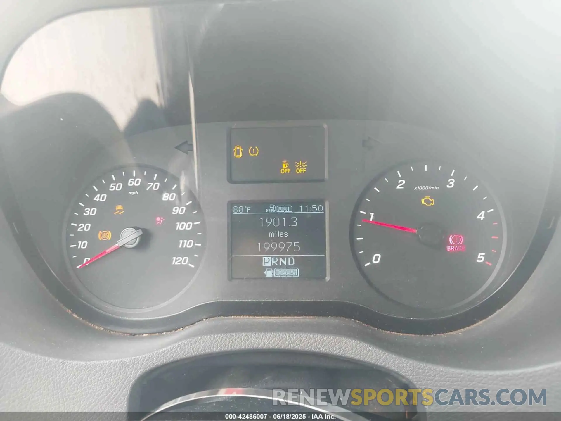 7 fotografías del automóvil dañado WD4PF1CD4KP134270 MERCEDES-BENZ SPRINTER 2500 2019