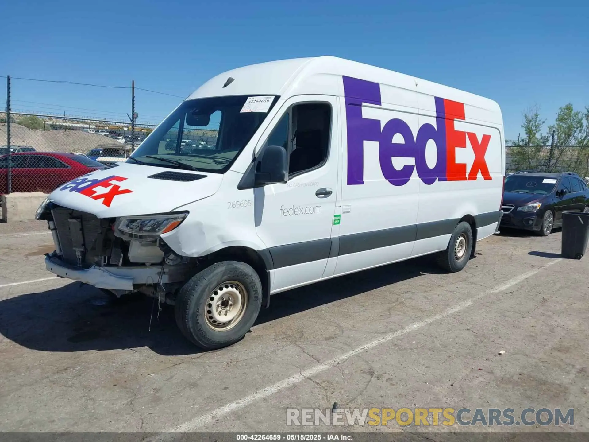 2 fotografías del automóvil dañado W1Y4ECHYXLP241392 MERCEDES-BENZ SPRINTER 2500 2020