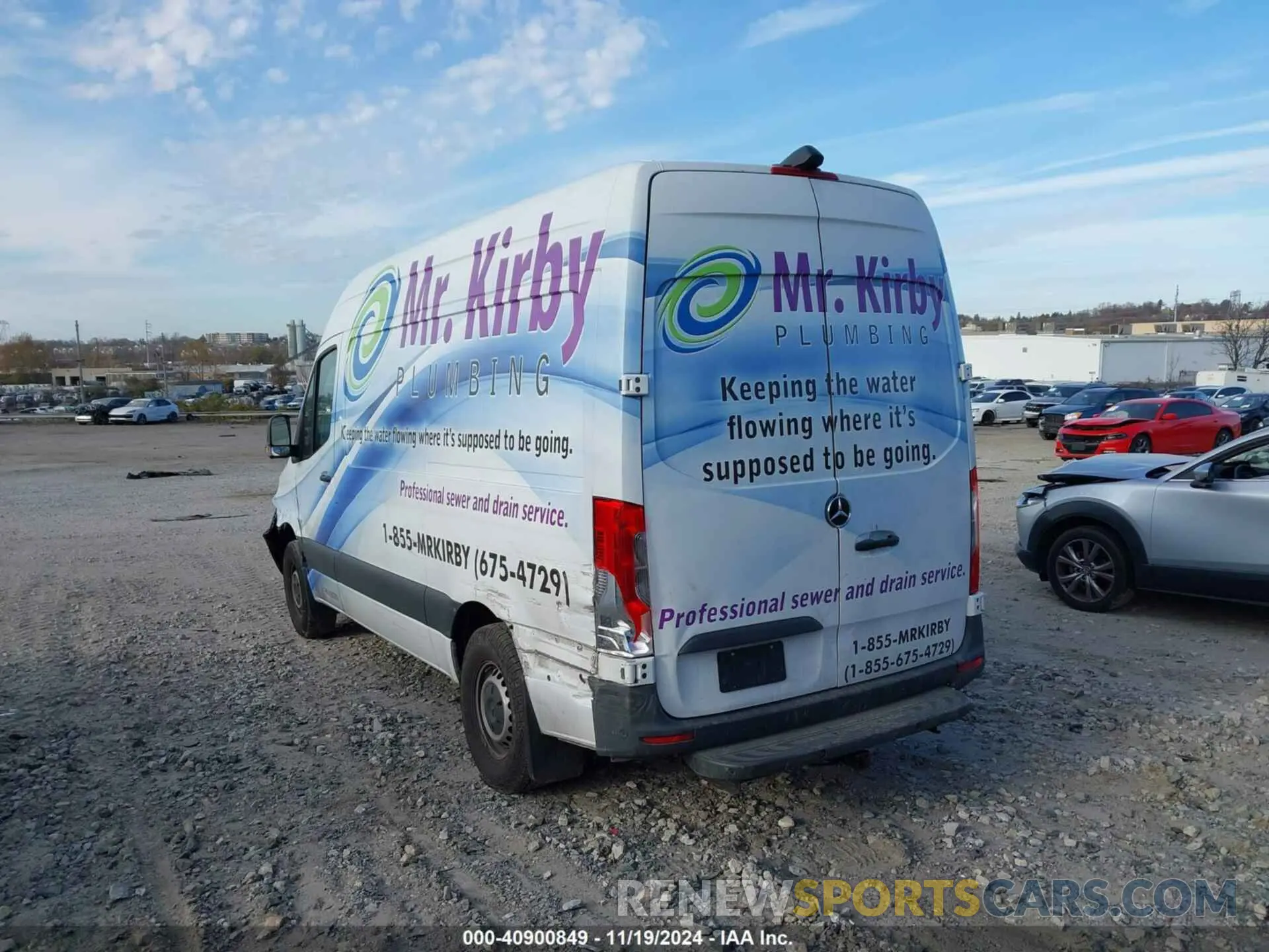 3 fotografías del automóvil dañado W1Y40BHY2MT044699 MERCEDES-BENZ SPRINTER 2500 2021
