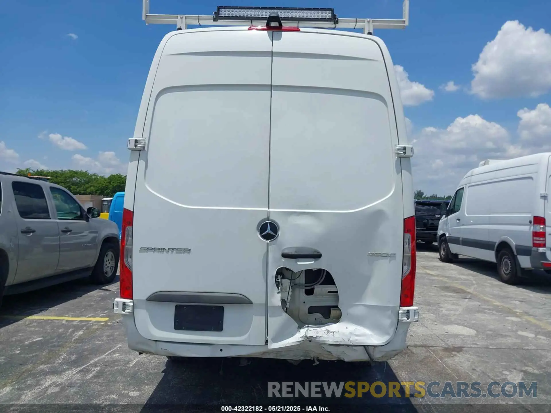 6 fotografías del automóvil dañado W1Y40CHY0MT062026 MERCEDES-BENZ SPRINTER 2500 2021