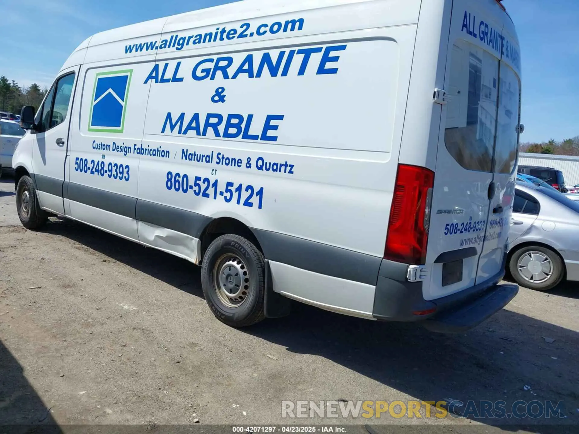 3 fotografías del automóvil dañado W1Y40CHY6MT044646 MERCEDES-BENZ SPRINTER 2500 2021