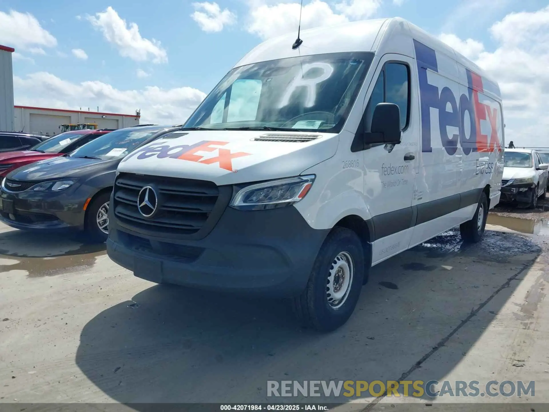 2 fotografías del automóvil dañado W1Y4DCHY7MT049228 MERCEDES-BENZ SPRINTER 2500 2021