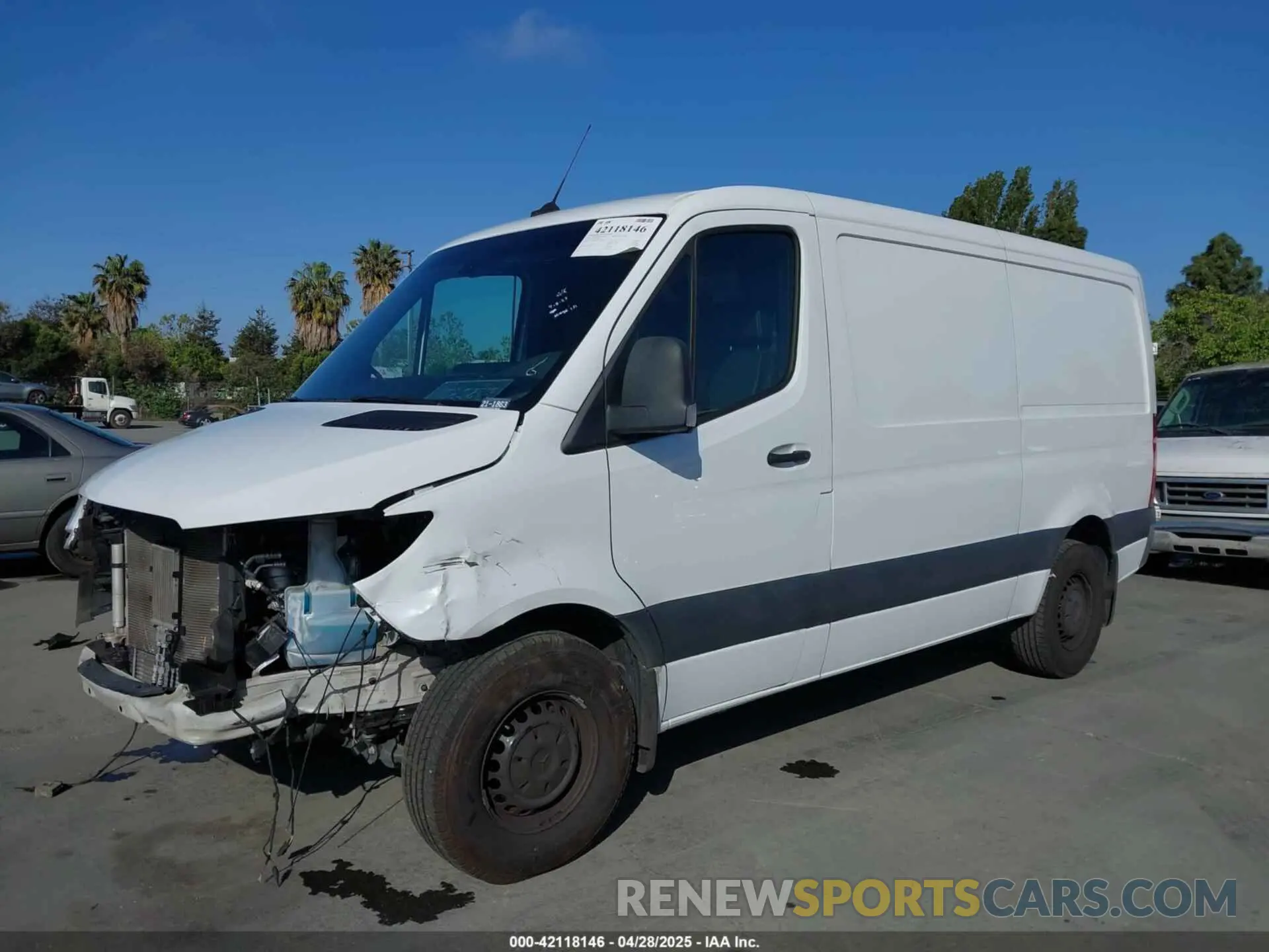 6 fotografías del automóvil dañado W1Y4EBHY8MT075330 MERCEDES-BENZ SPRINTER 2500 2021