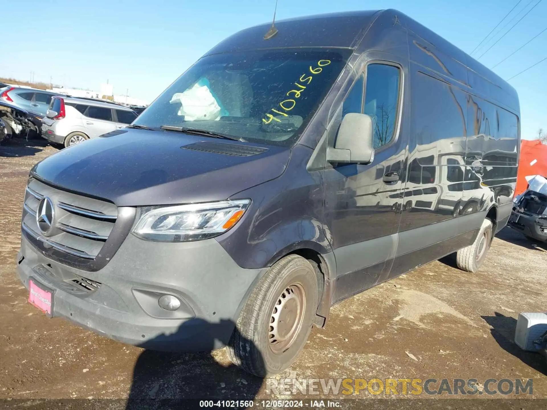 2 fotografías del automóvil dañado W1Y4ECHY7MT059707 MERCEDES-BENZ SPRINTER 2500 2021