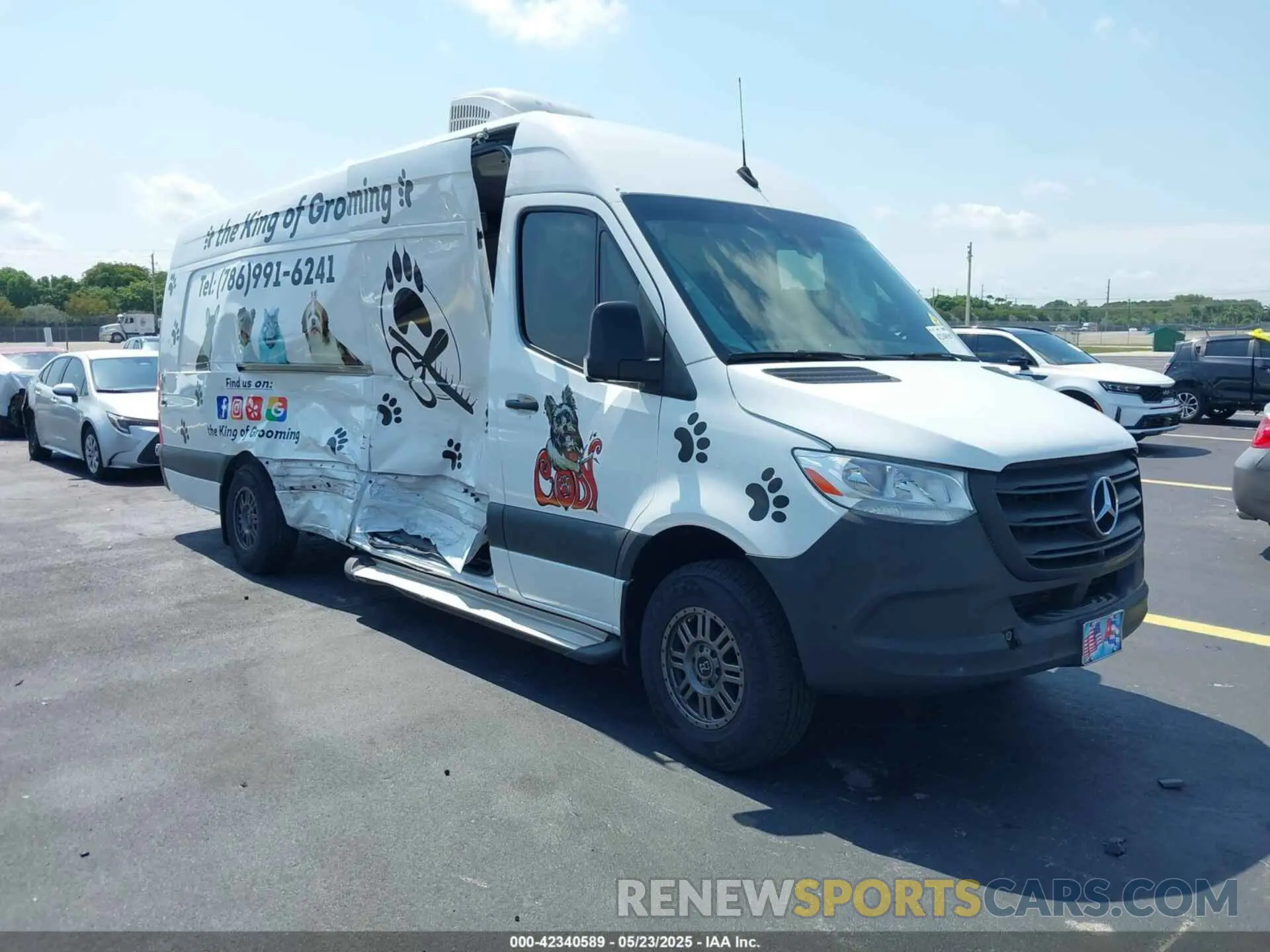 1 fotografías del automóvil dañado W1Y4DDHY6NT084561 MERCEDES-BENZ SPRINTER 2500 2022