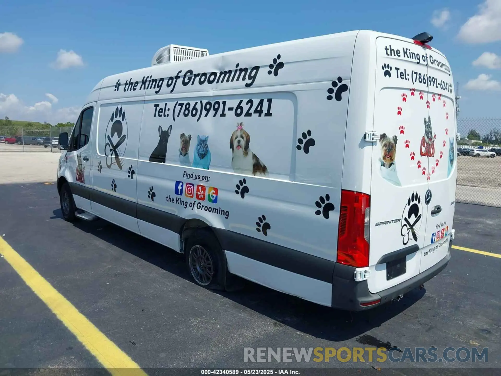 3 fotografías del automóvil dañado W1Y4DDHY6NT084561 MERCEDES-BENZ SPRINTER 2500 2022