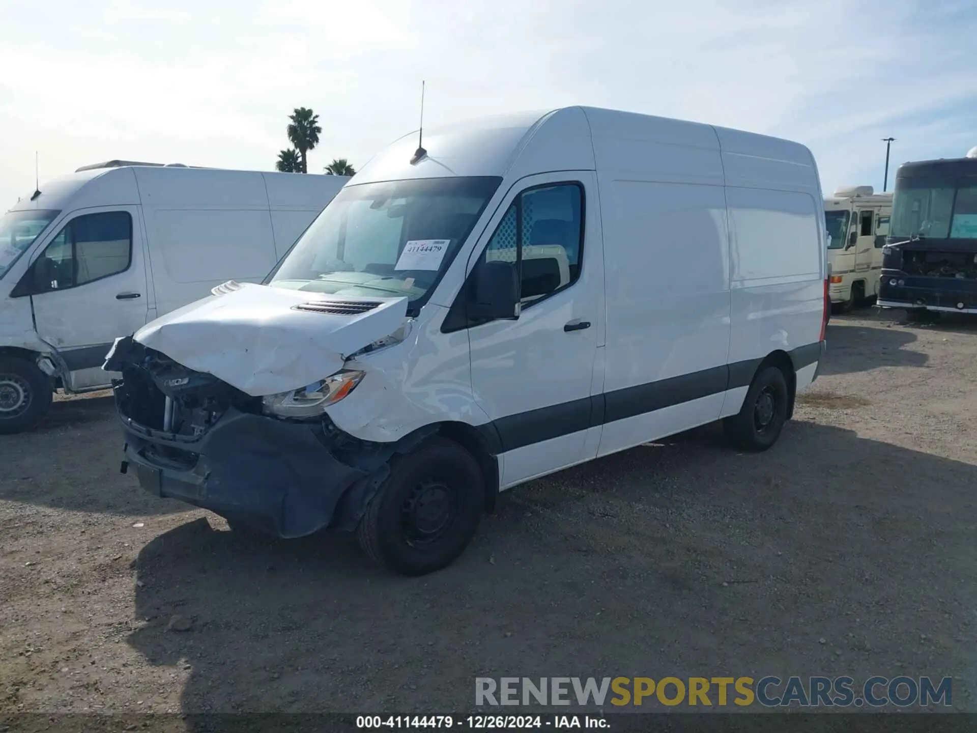 2 fotografías del automóvil dañado W1Y4EBHY9NT119191 MERCEDES-BENZ SPRINTER 2500 2022