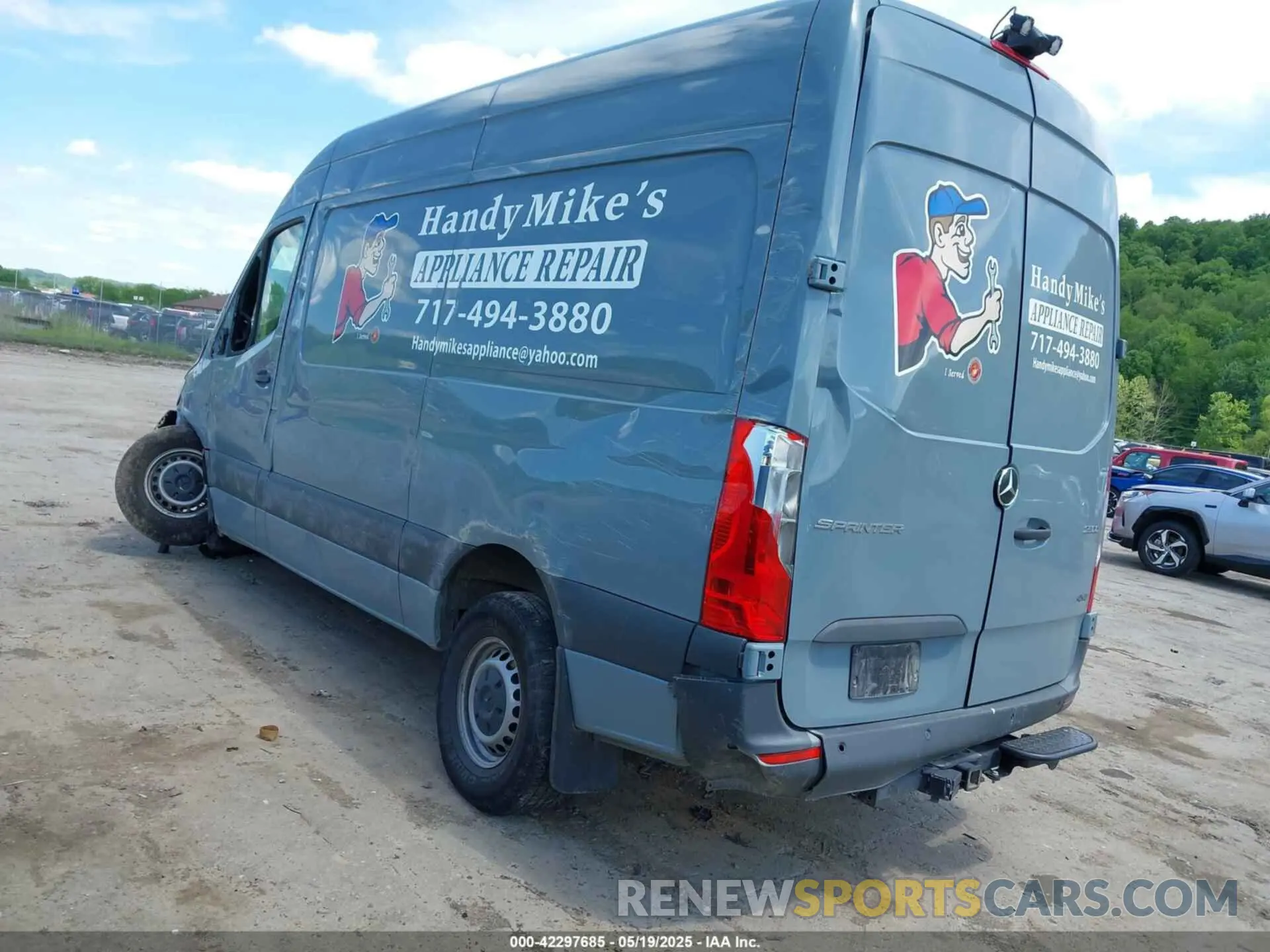 3 fotografías del automóvil dañado W1Y4EBVYXNT102355 MERCEDES-BENZ SPRINTER 2500 2022