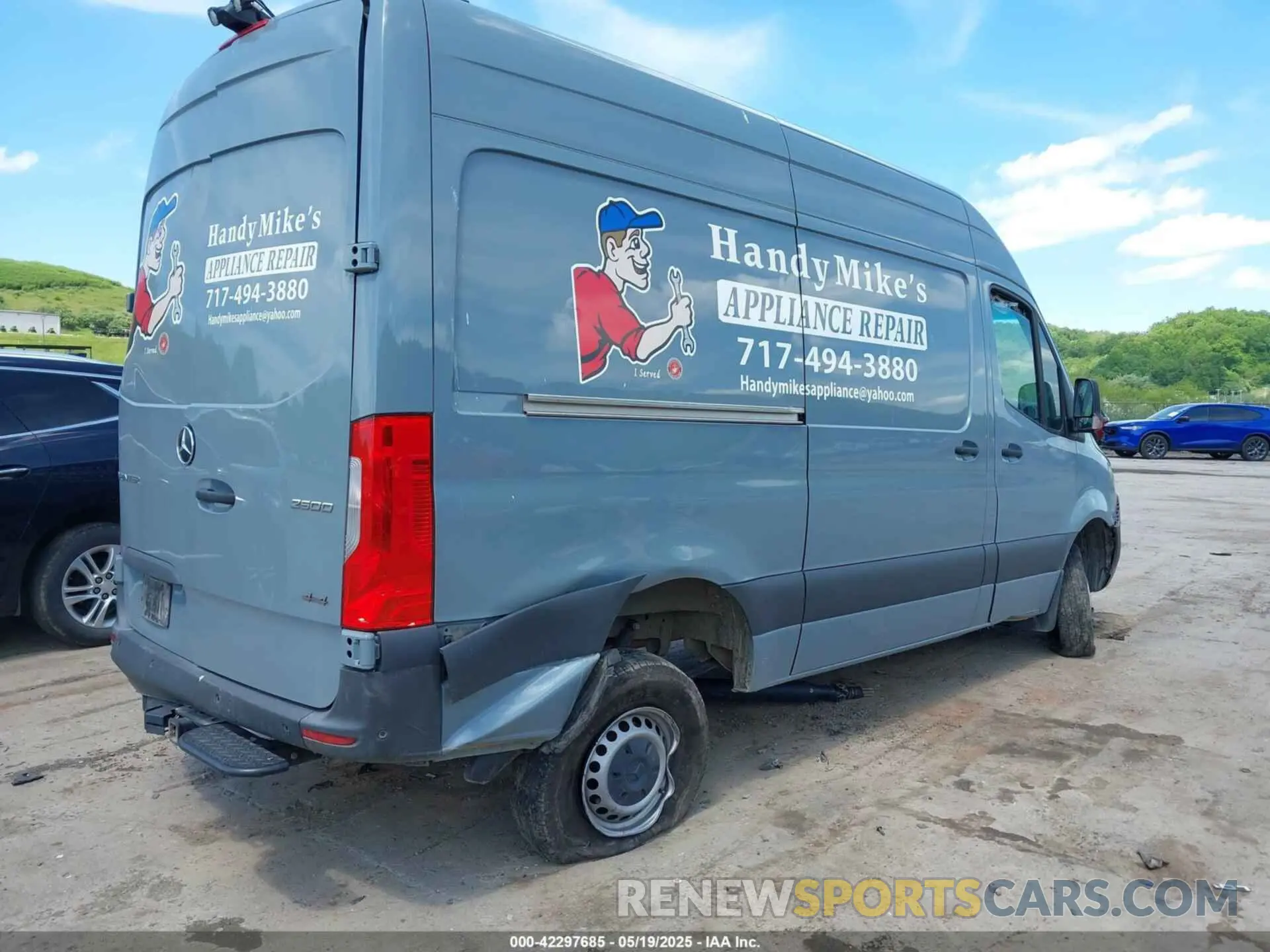 4 fotografías del automóvil dañado W1Y4EBVYXNT102355 MERCEDES-BENZ SPRINTER 2500 2022