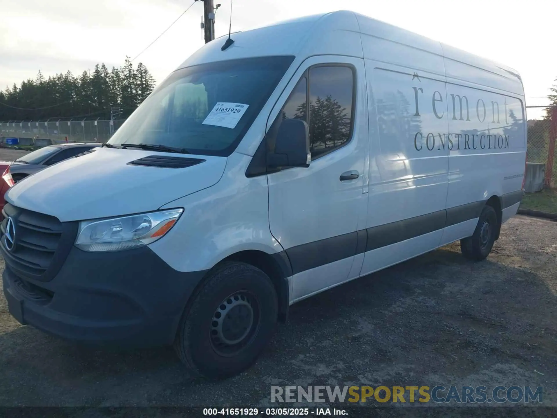 2 fotografías del automóvil dañado W1Y4ECHY6NT089671 MERCEDES-BENZ SPRINTER 2500 2022