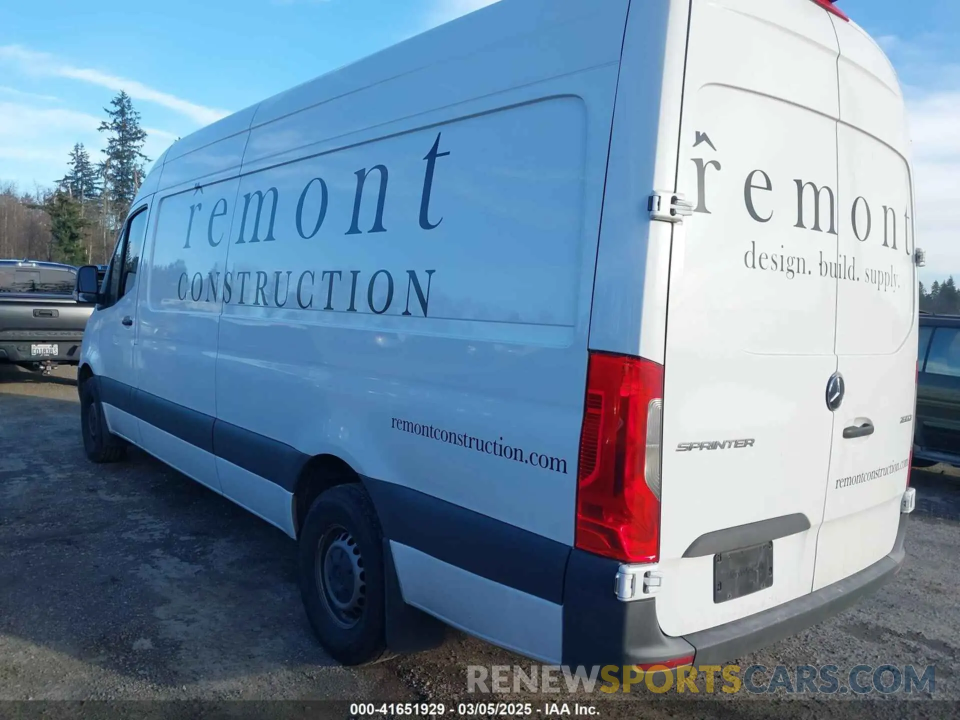 3 fotografías del automóvil dañado W1Y4ECHY6NT089671 MERCEDES-BENZ SPRINTER 2500 2022