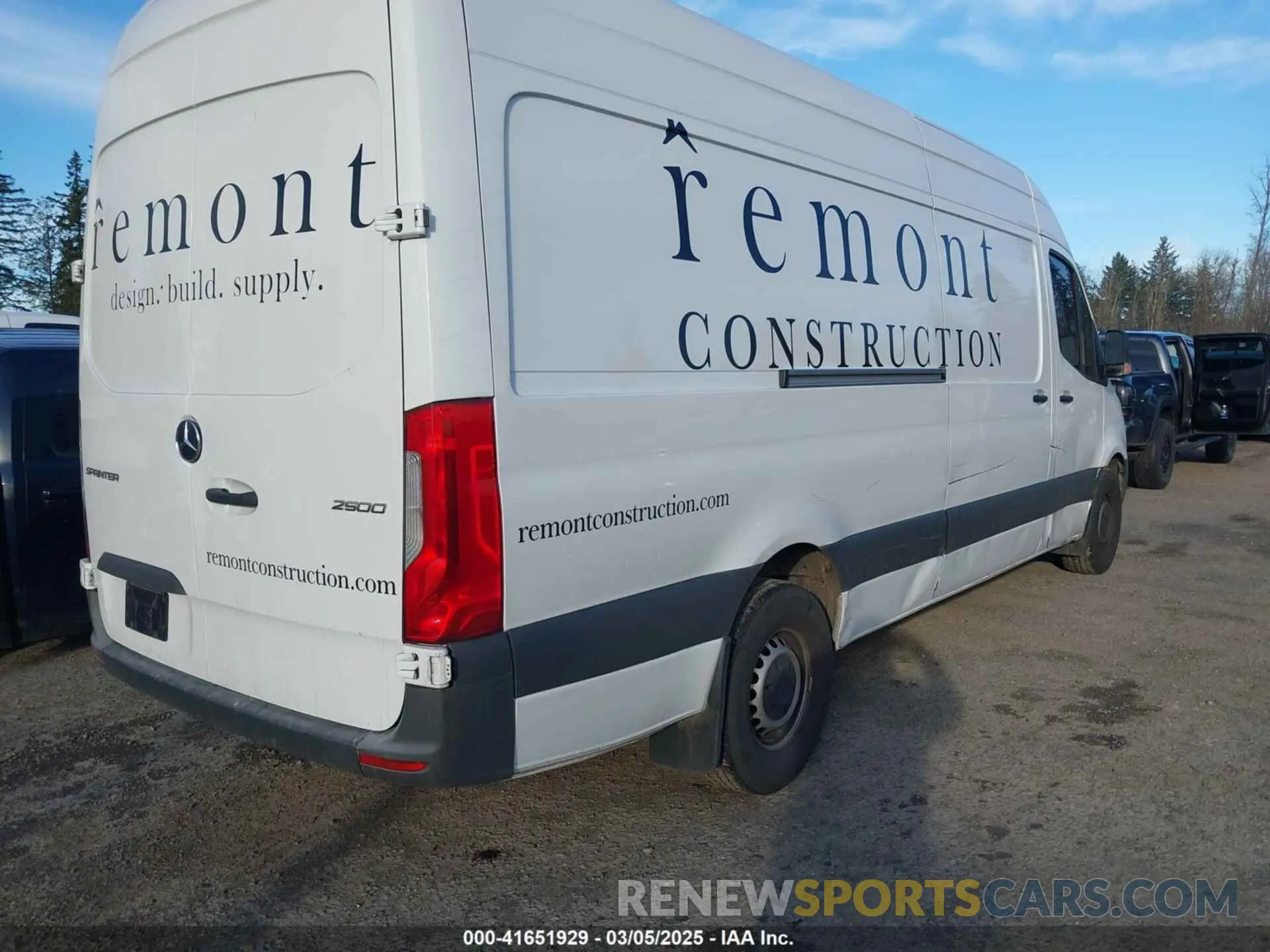 4 fotografías del automóvil dañado W1Y4ECHY6NT089671 MERCEDES-BENZ SPRINTER 2500 2022