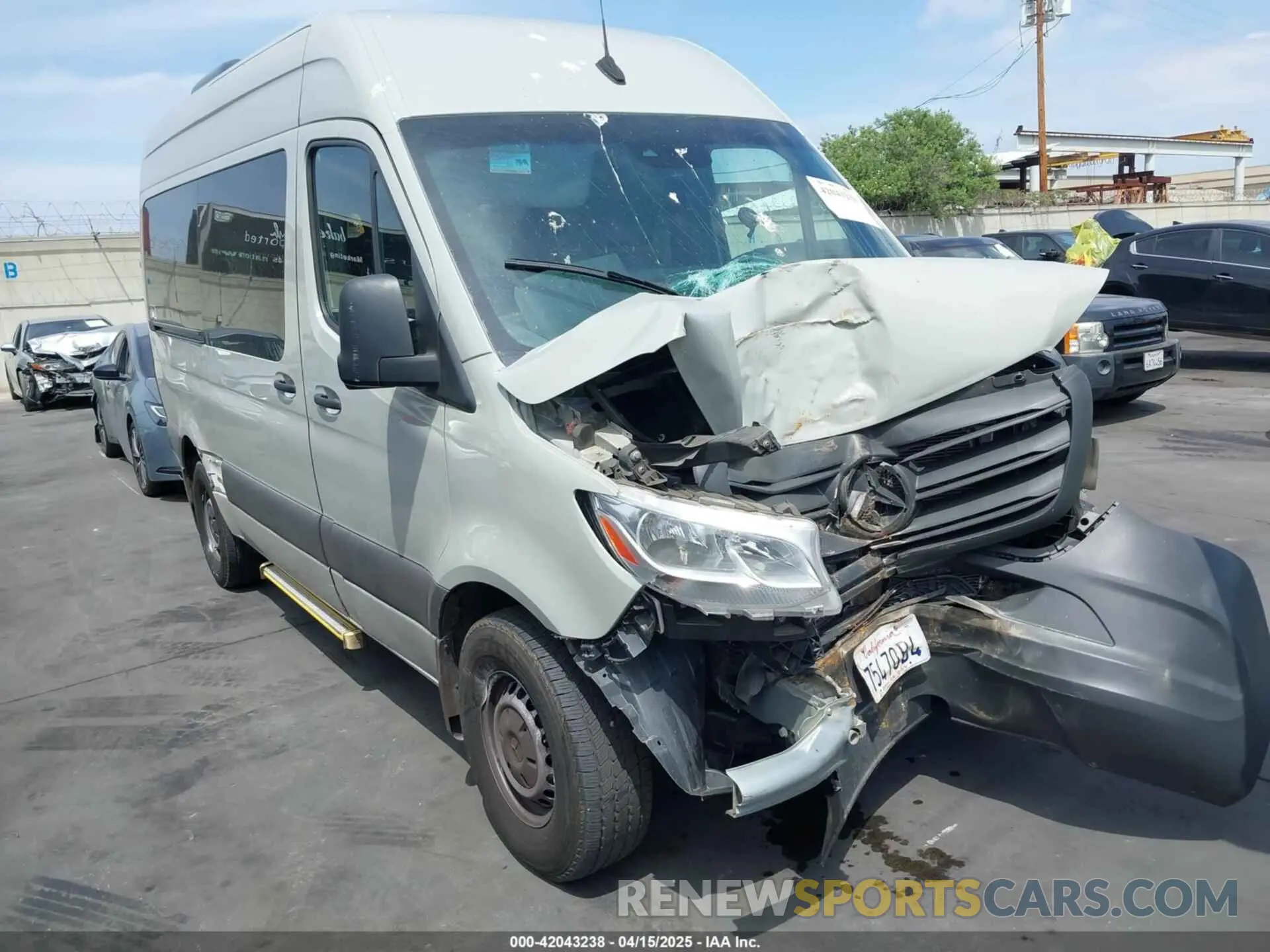 1 fotografías del automóvil dañado W1Z40FHYXNT087420 MERCEDES-BENZ SPRINTER 2500 2022