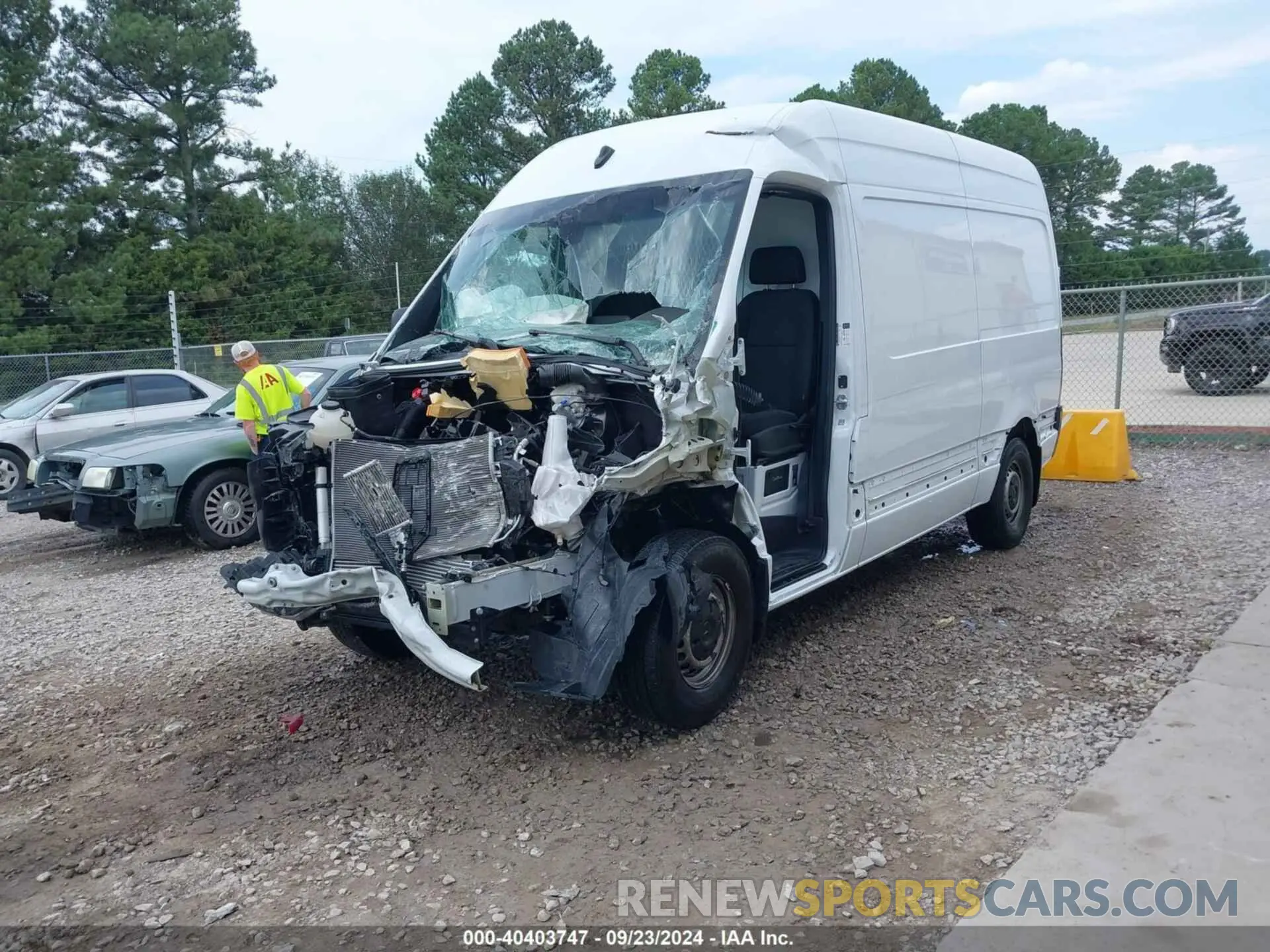 2 fotografías del automóvil dañado W1Y40BHY9PT160812 MERCEDES-BENZ SPRINTER 2500 2023