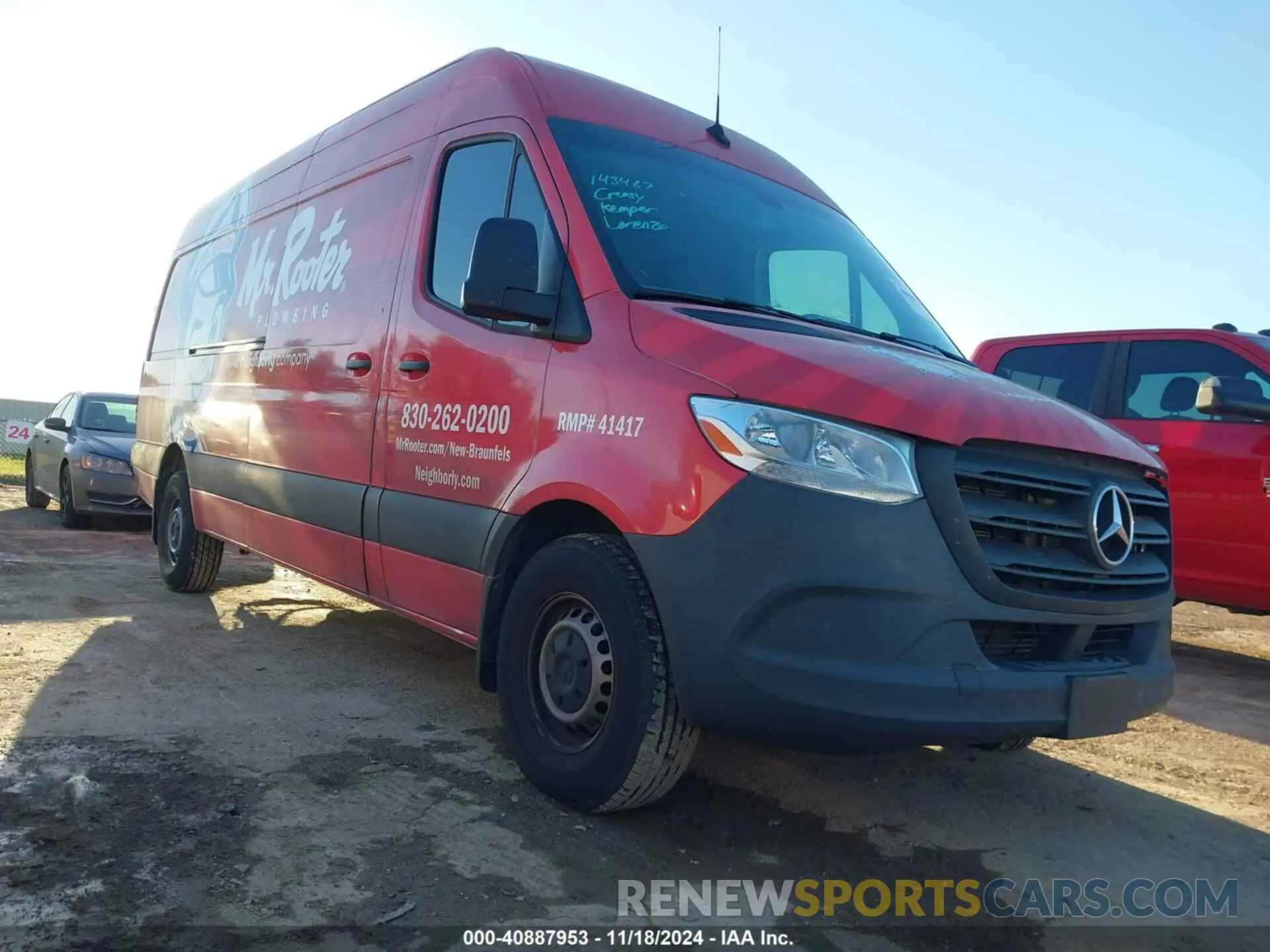 1 fotografías del automóvil dañado W1Y40CHY6PT124422 MERCEDES-BENZ SPRINTER 2500 2023