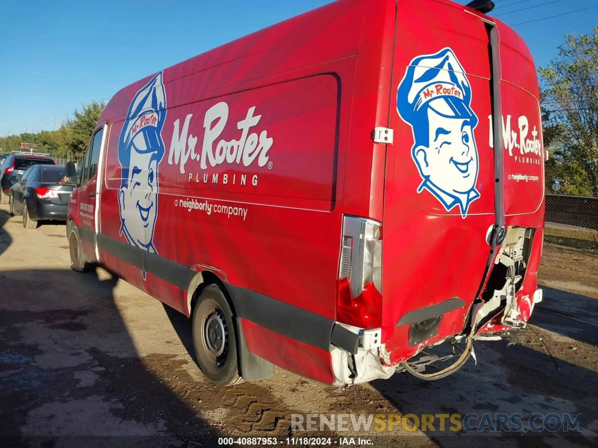 3 fotografías del automóvil dañado W1Y40CHY6PT124422 MERCEDES-BENZ SPRINTER 2500 2023