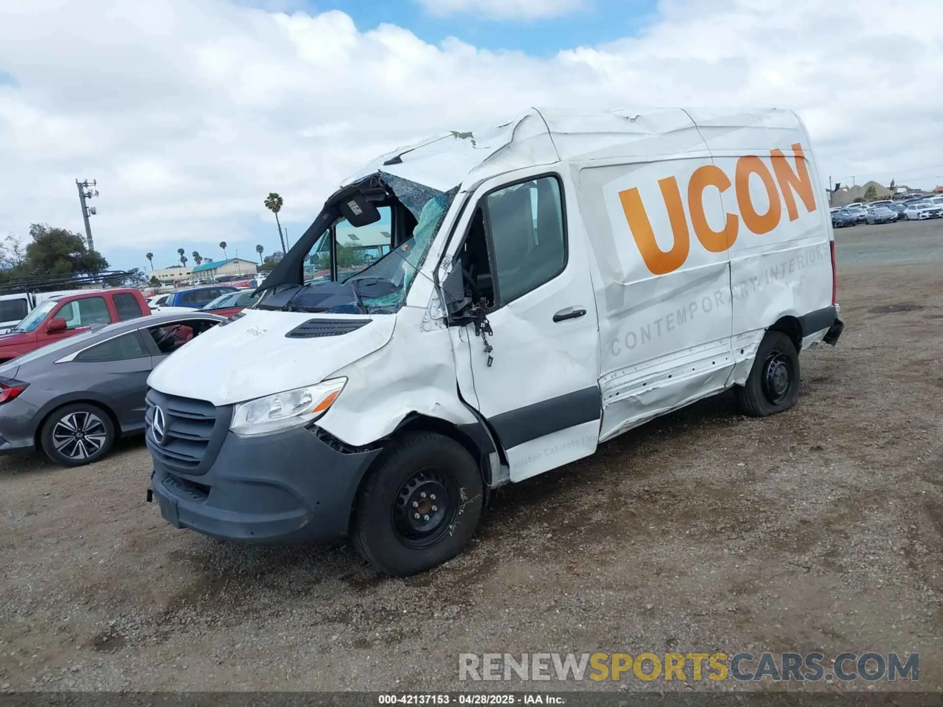 2 fotografías del automóvil dañado W1Y4KBHY7PT146269 MERCEDES-BENZ SPRINTER 2500 2023