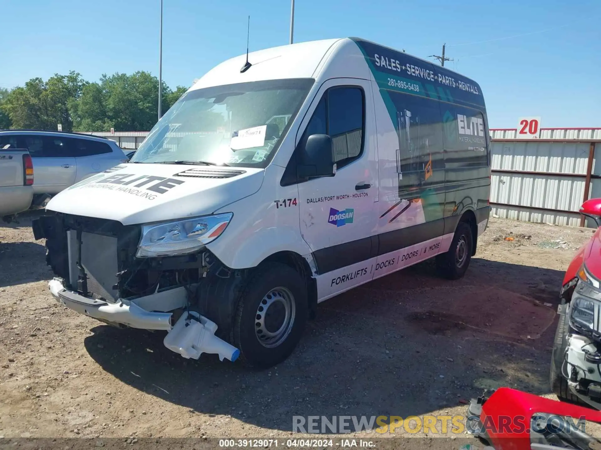 2 fotografías del automóvil dañado W1Y4NBHY4PT114676 MERCEDES-BENZ SPRINTER 2500 2023