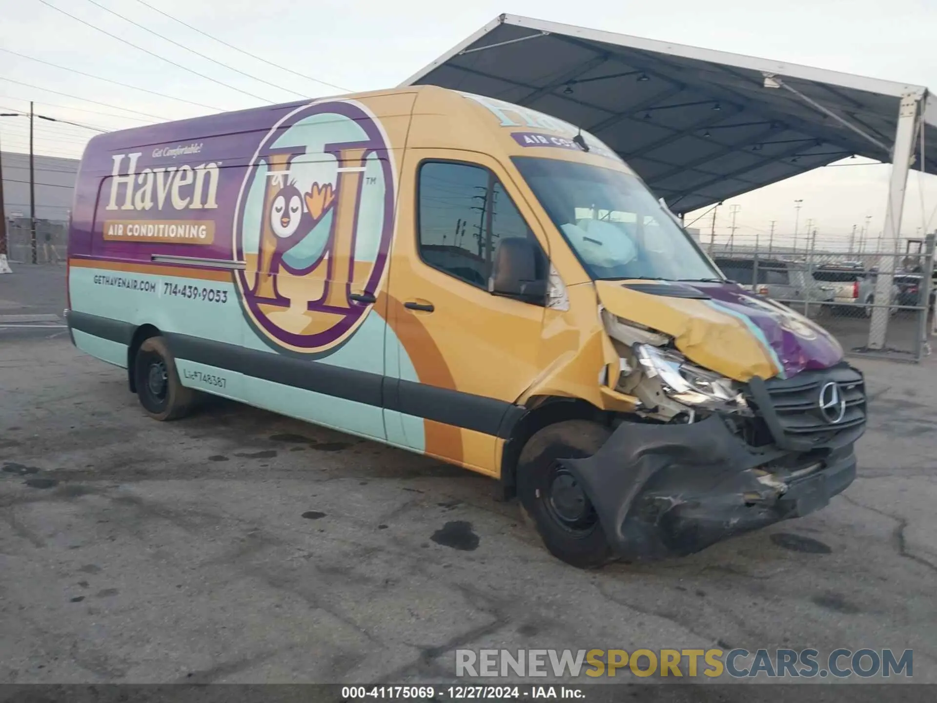 1 fotografías del automóvil dañado W1Y4NDHY5PT143292 MERCEDES-BENZ SPRINTER 2500 2023