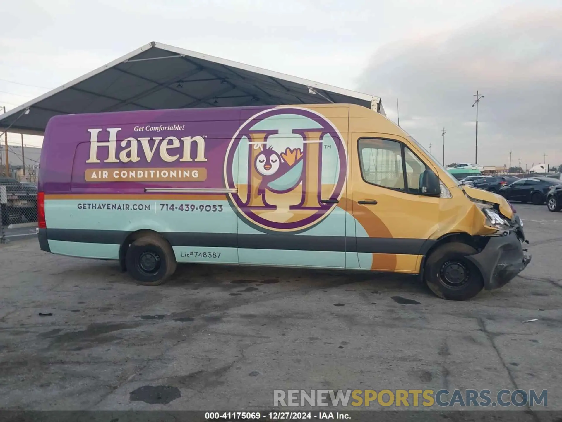 13 fotografías del automóvil dañado W1Y4NDHY5PT143292 MERCEDES-BENZ SPRINTER 2500 2023