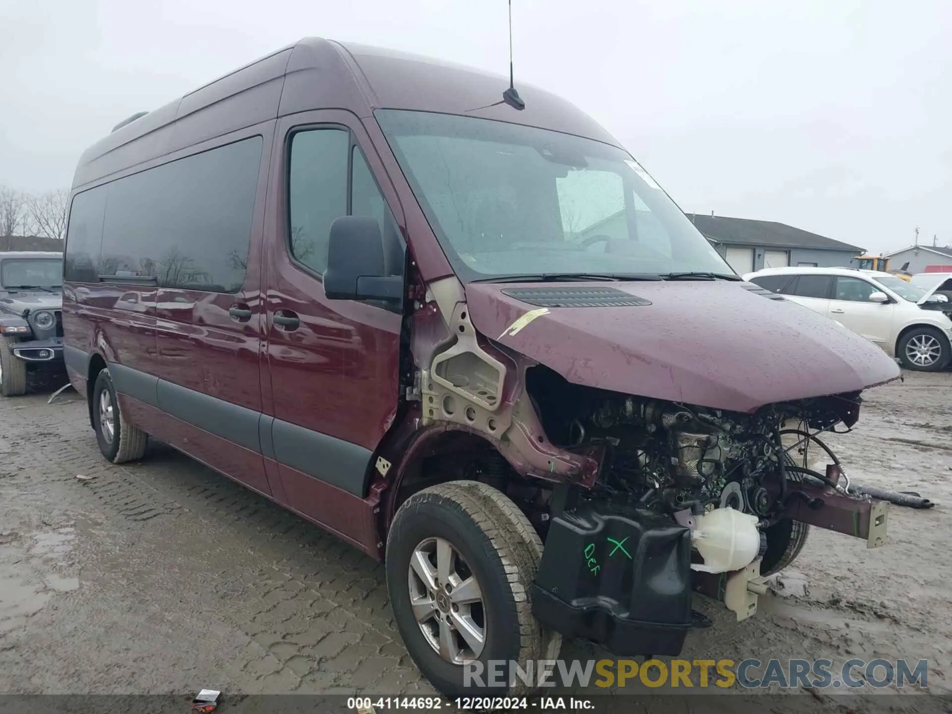 1 fotografías del automóvil dañado W1Z4KGHY6PT130055 MERCEDES-BENZ SPRINTER 2500 2023