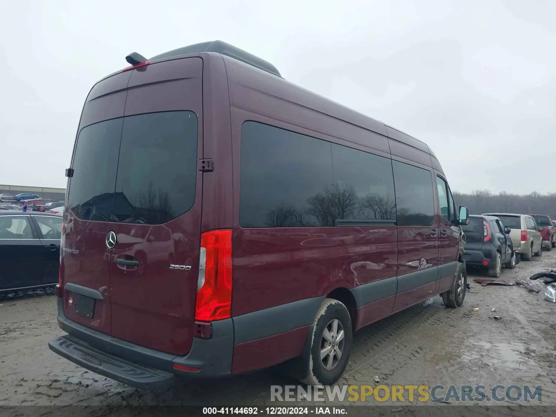 4 fotografías del automóvil dañado W1Z4KGHY6PT130055 MERCEDES-BENZ SPRINTER 2500 2023