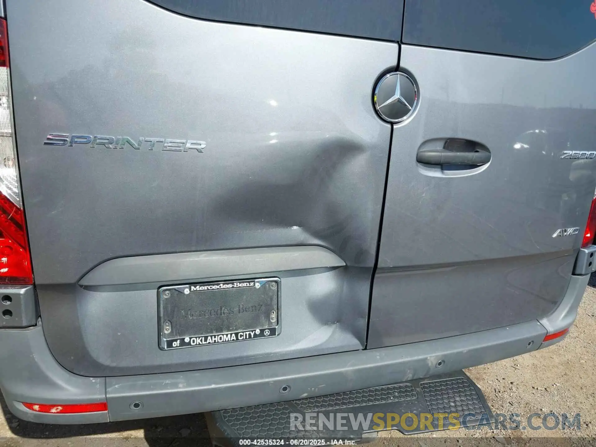 6 fotografías del automóvil dañado W1W4NCVY7RT156717 MERCEDES-BENZ SPRINTER 2500 2024