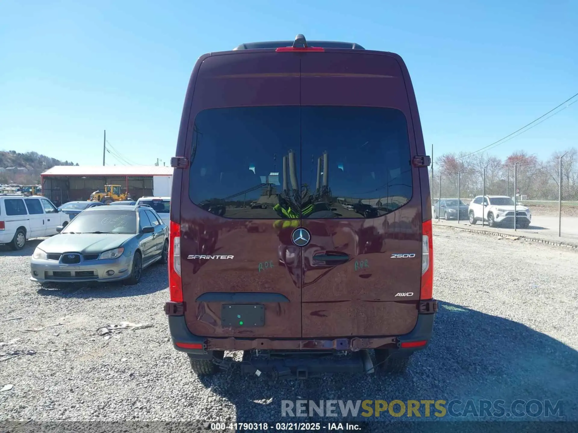 16 fotografías del automóvil dañado W1Z4NFVY9RP708618 MERCEDES-BENZ SPRINTER 2500 2024