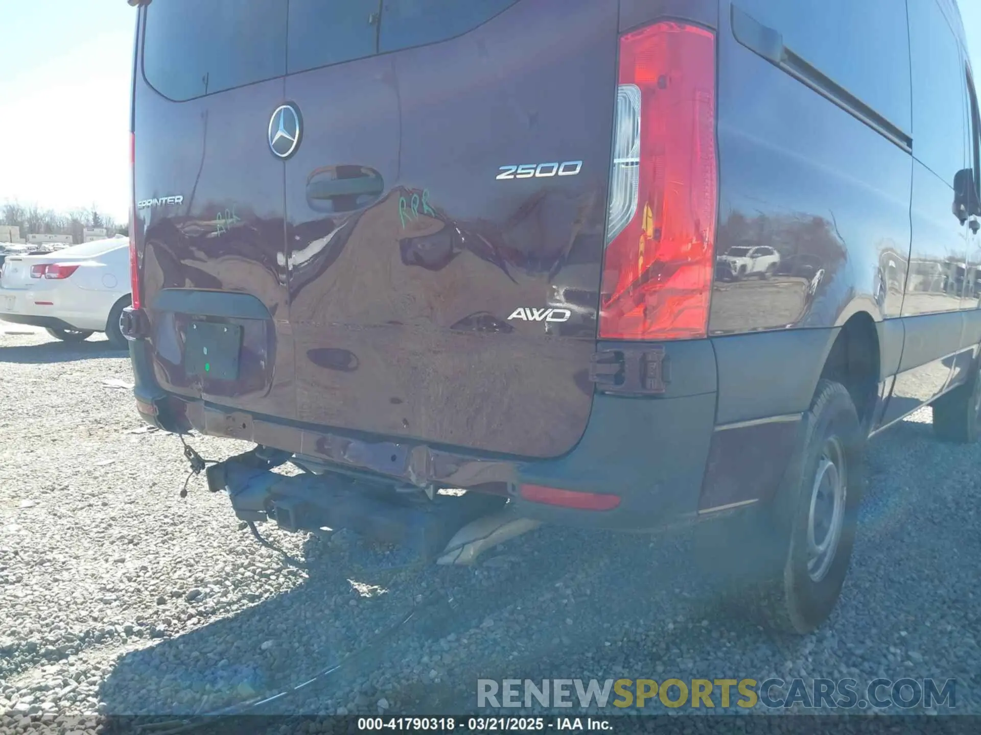 17 fotografías del automóvil dañado W1Z4NFVY9RP708618 MERCEDES-BENZ SPRINTER 2500 2024