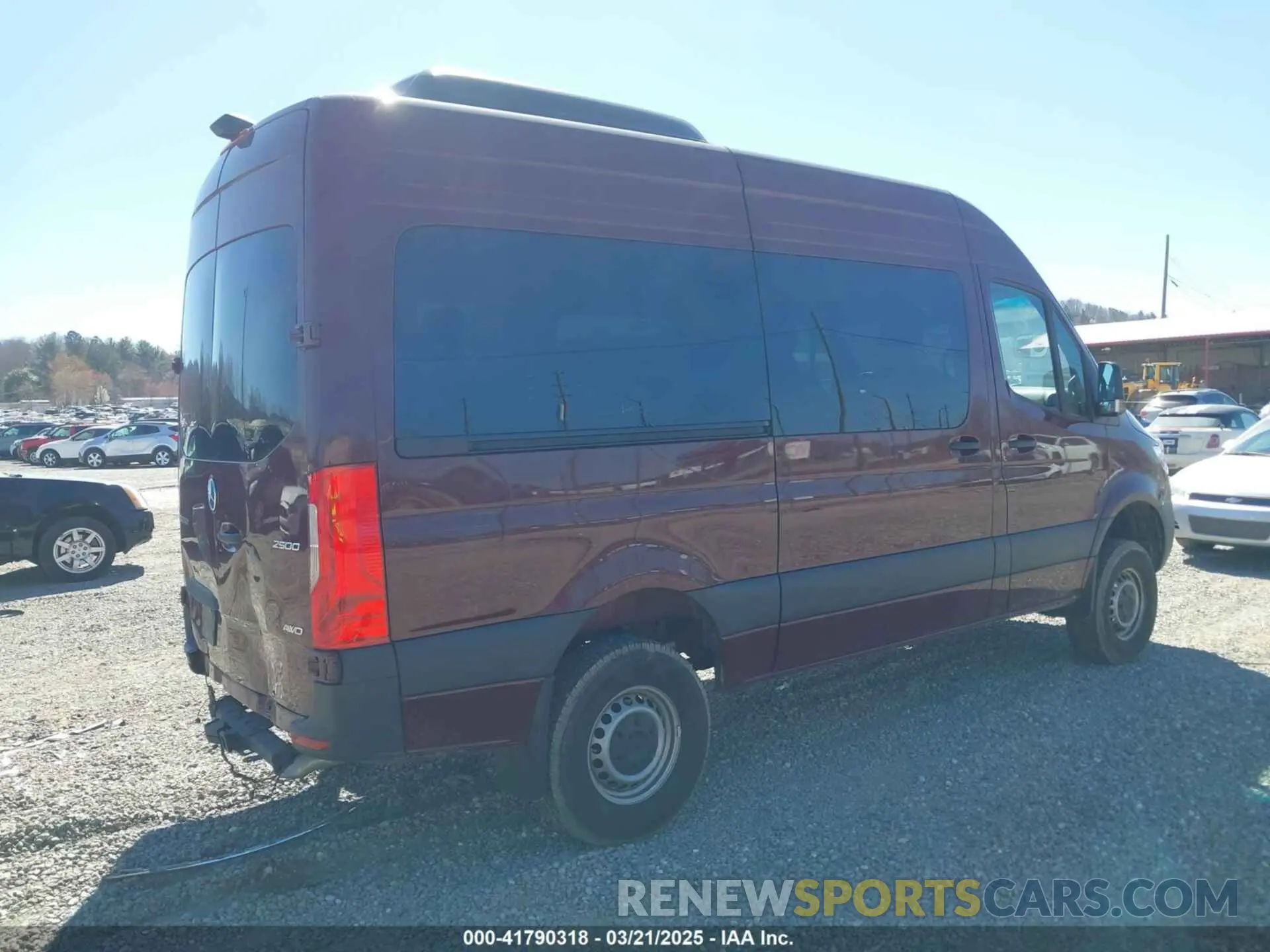 4 fotografías del automóvil dañado W1Z4NFVY9RP708618 MERCEDES-BENZ SPRINTER 2500 2024
