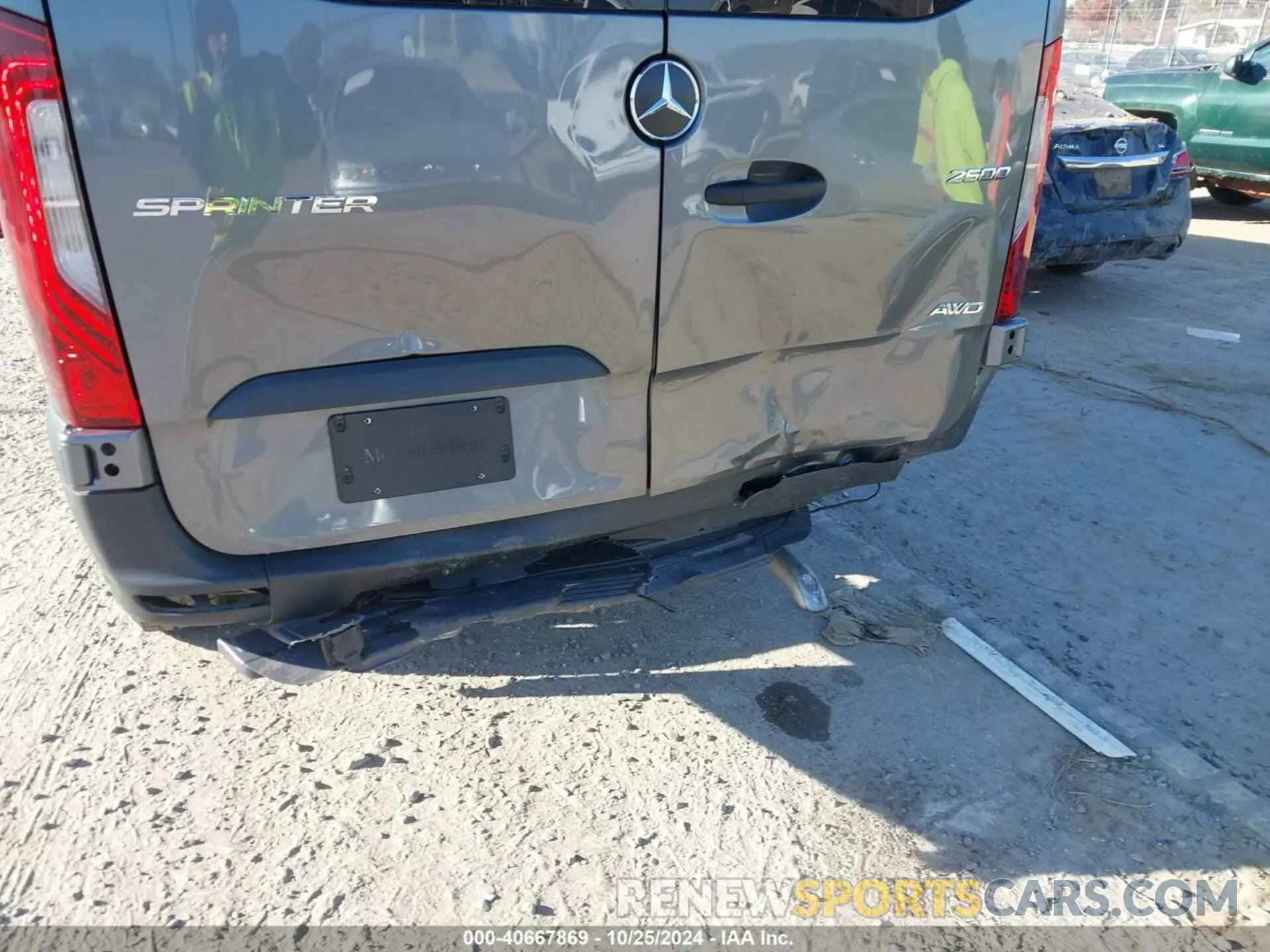 6 fotografías del automóvil dañado W1Z4NFVYXRP642354 MERCEDES-BENZ SPRINTER 2500 2024