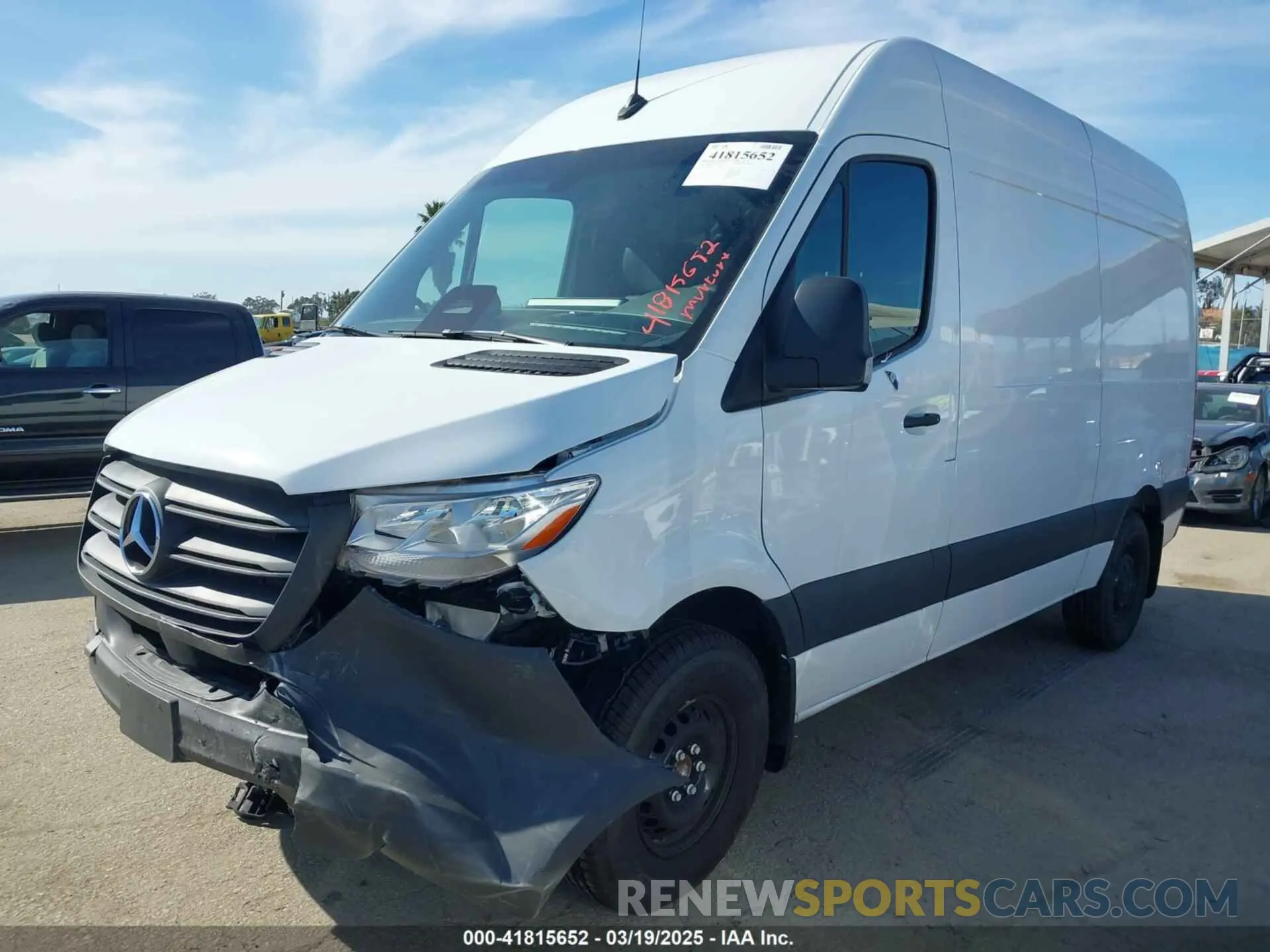 2 fotografías del automóvil dañado W1Y4NBHY4ST205052 MERCEDES-BENZ SPRINTER 2500 2025