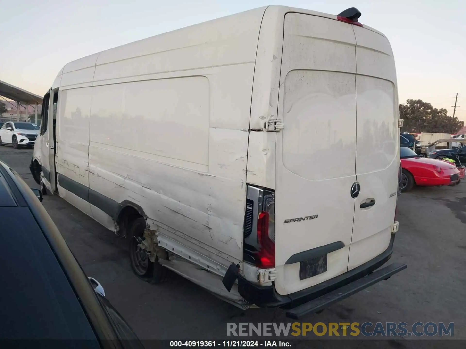 3 fotografías del automóvil dañado W1Y5EDHYXMT075717 MERCEDES-BENZ SPRINTER 3500 2021