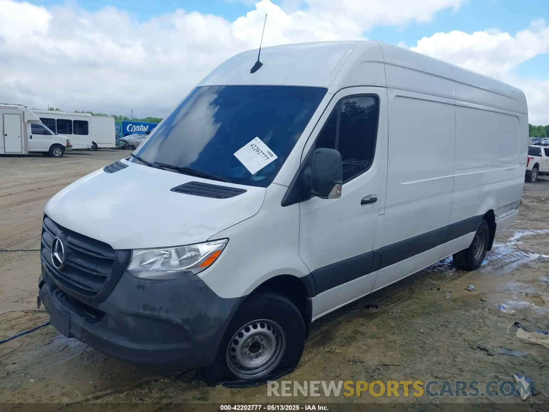 2 fotografías del automóvil dañado W1Y8ED3Y4NT083379 MERCEDES-BENZ SPRINTER 3500XD 2022