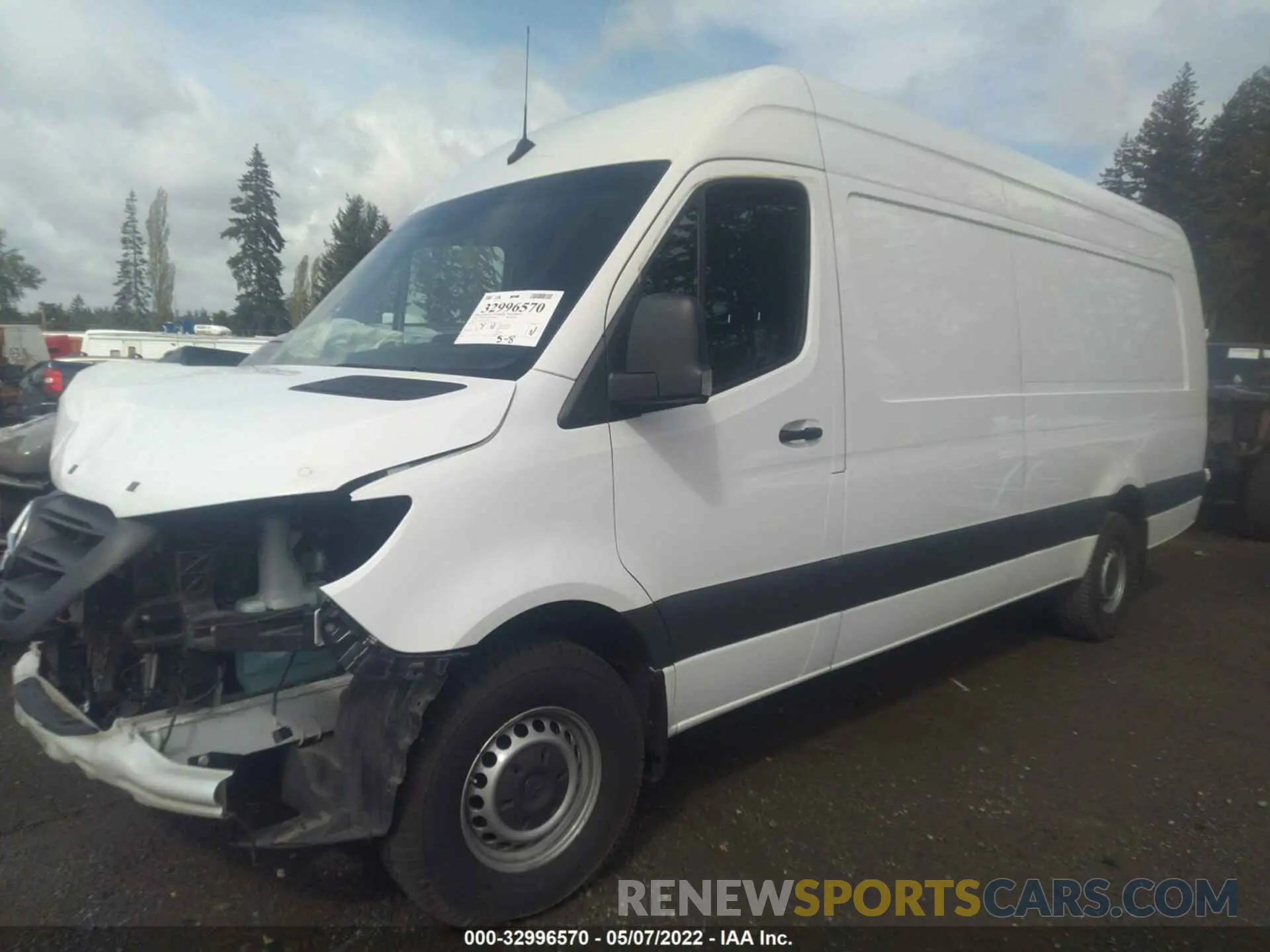 2 fotografías del automóvil dañado W1W4EDHY7LT037283 MERCEDES-BENZ SPRINTER CARGO VAN 2020