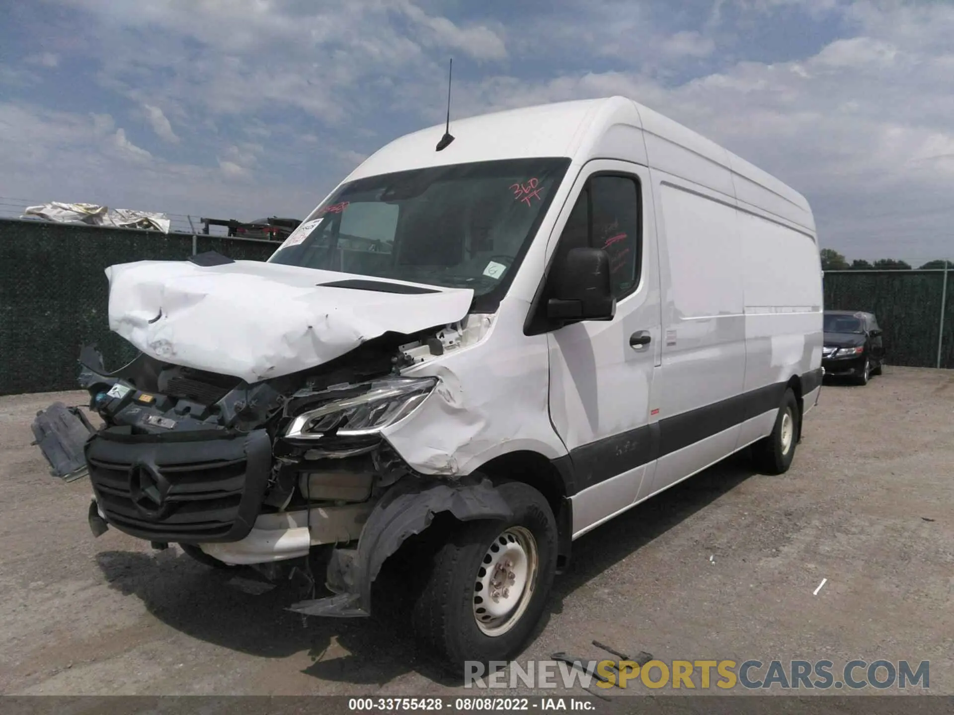 2 fotografías del automóvil dañado W1Y4ECHY3LP232579 MERCEDES-BENZ SPRINTER CARGO VAN 2020