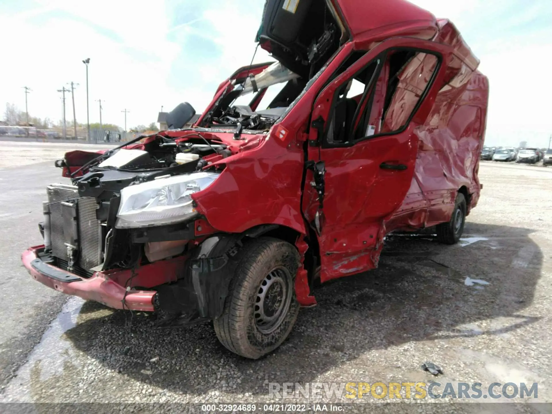 2 fotografías del automóvil dañado W1Y4ECHYXLT033276 MERCEDES-BENZ SPRINTER CARGO VAN 2020