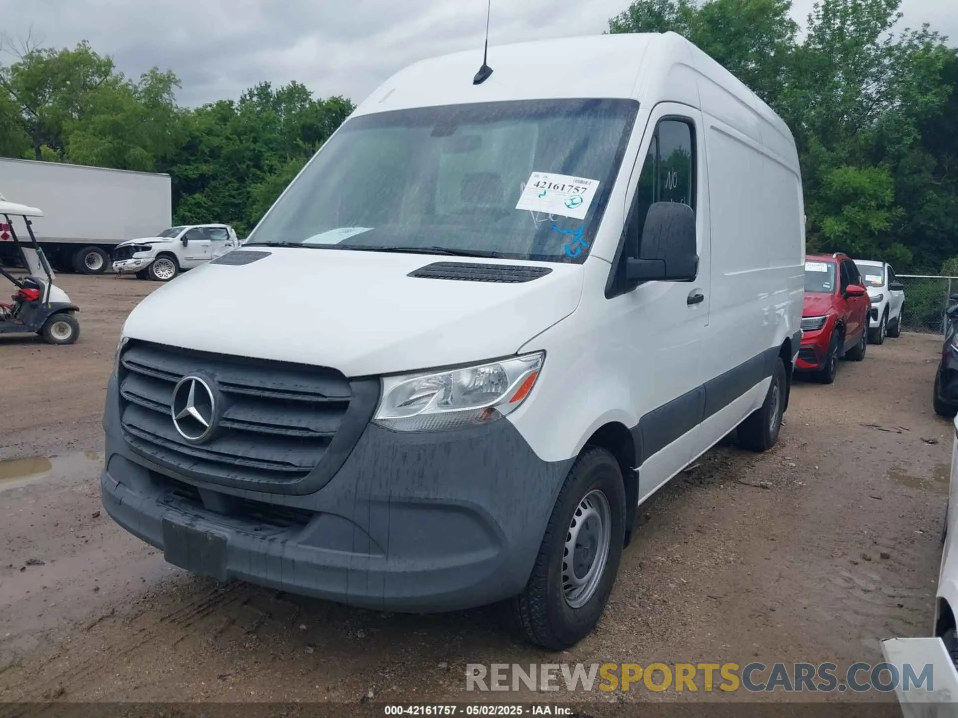 2 fotografías del automóvil dañado W1Y4DBHY0MT054085 MERCEDES-BENZ SPRINTER CARGO VAN 2021