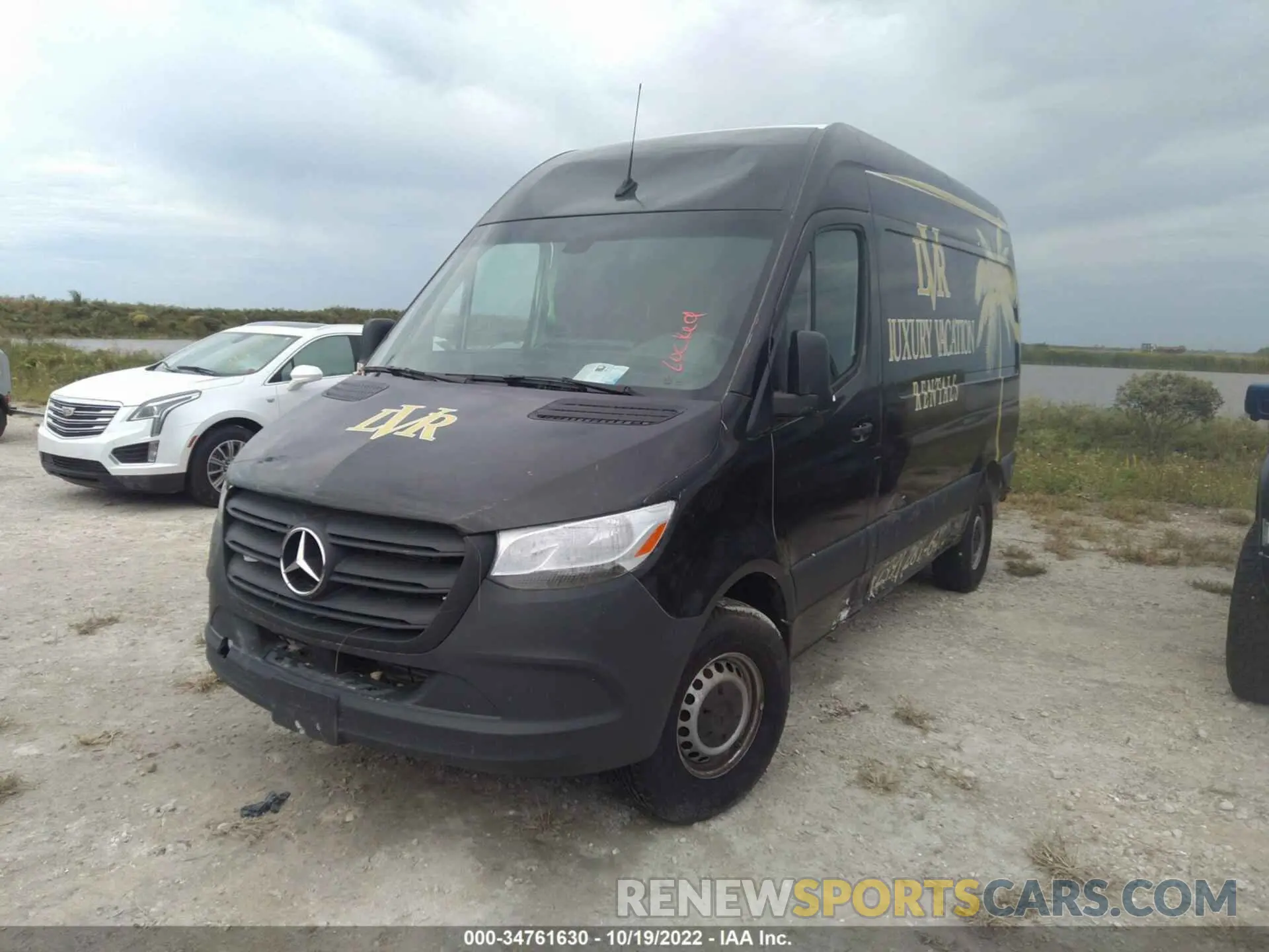 2 fotografías del automóvil dañado W1Y4EBHY1NT082153 MERCEDES-BENZ SPRINTER CARGO VAN 2022
