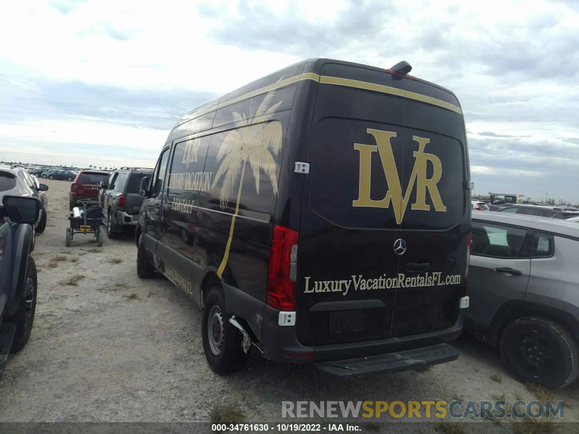 3 fotografías del automóvil dañado W1Y4EBHY1NT082153 MERCEDES-BENZ SPRINTER CARGO VAN 2022