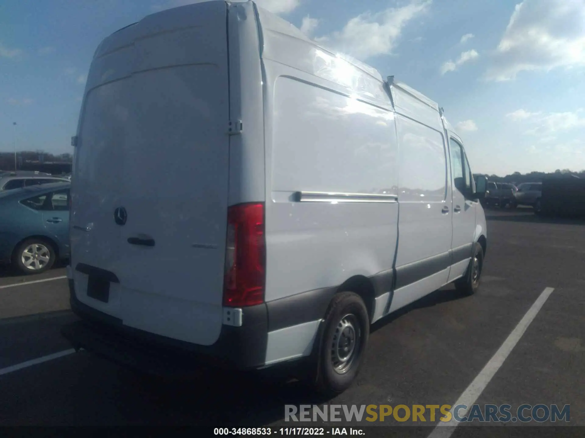 4 fotografías del automóvil dañado W1Y4EBHY5NT081698 MERCEDES-BENZ SPRINTER CARGO VAN 2022