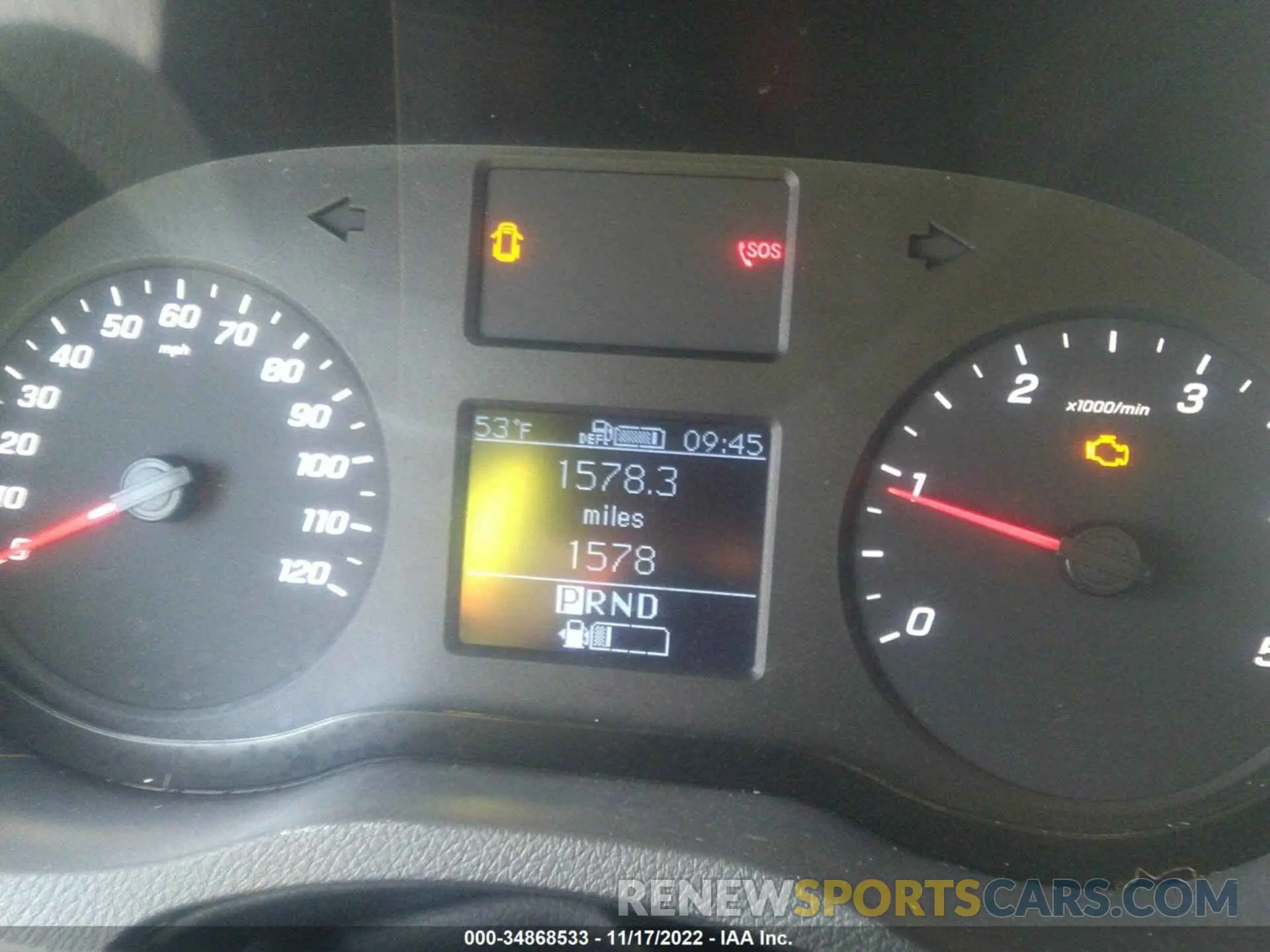 7 fotografías del automóvil dañado W1Y4EBHY5NT081698 MERCEDES-BENZ SPRINTER CARGO VAN 2022