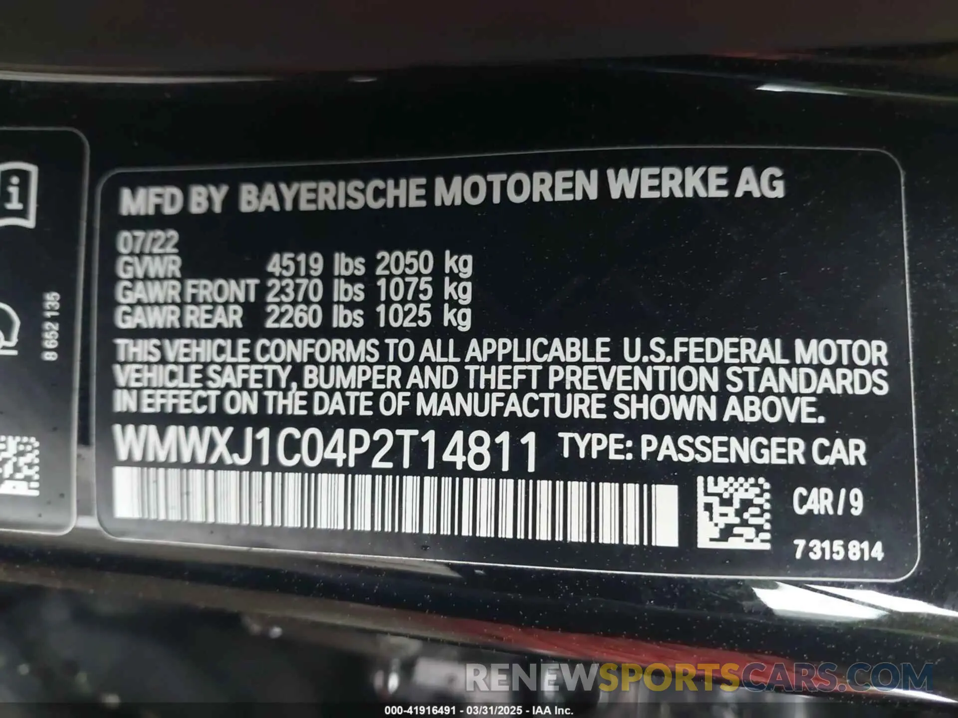 9 fotografías del automóvil dañado WMWXJ1C04P2T14811 MINI CLUBMAN 2023